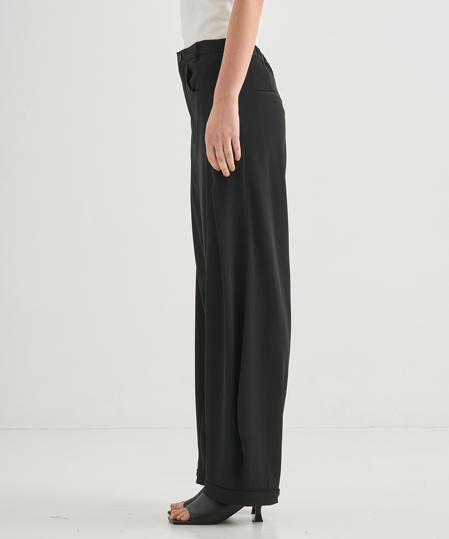 Twill Barrel Leg Pants