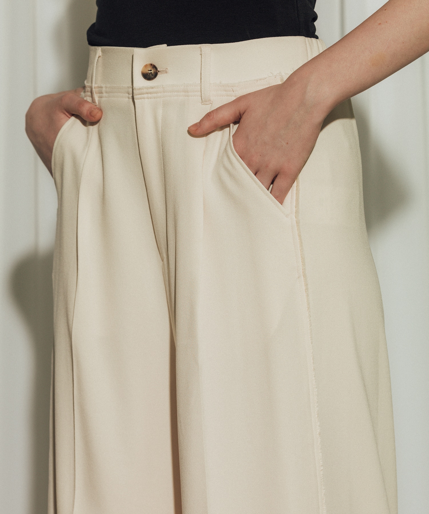 Back Satin Georgette Pants