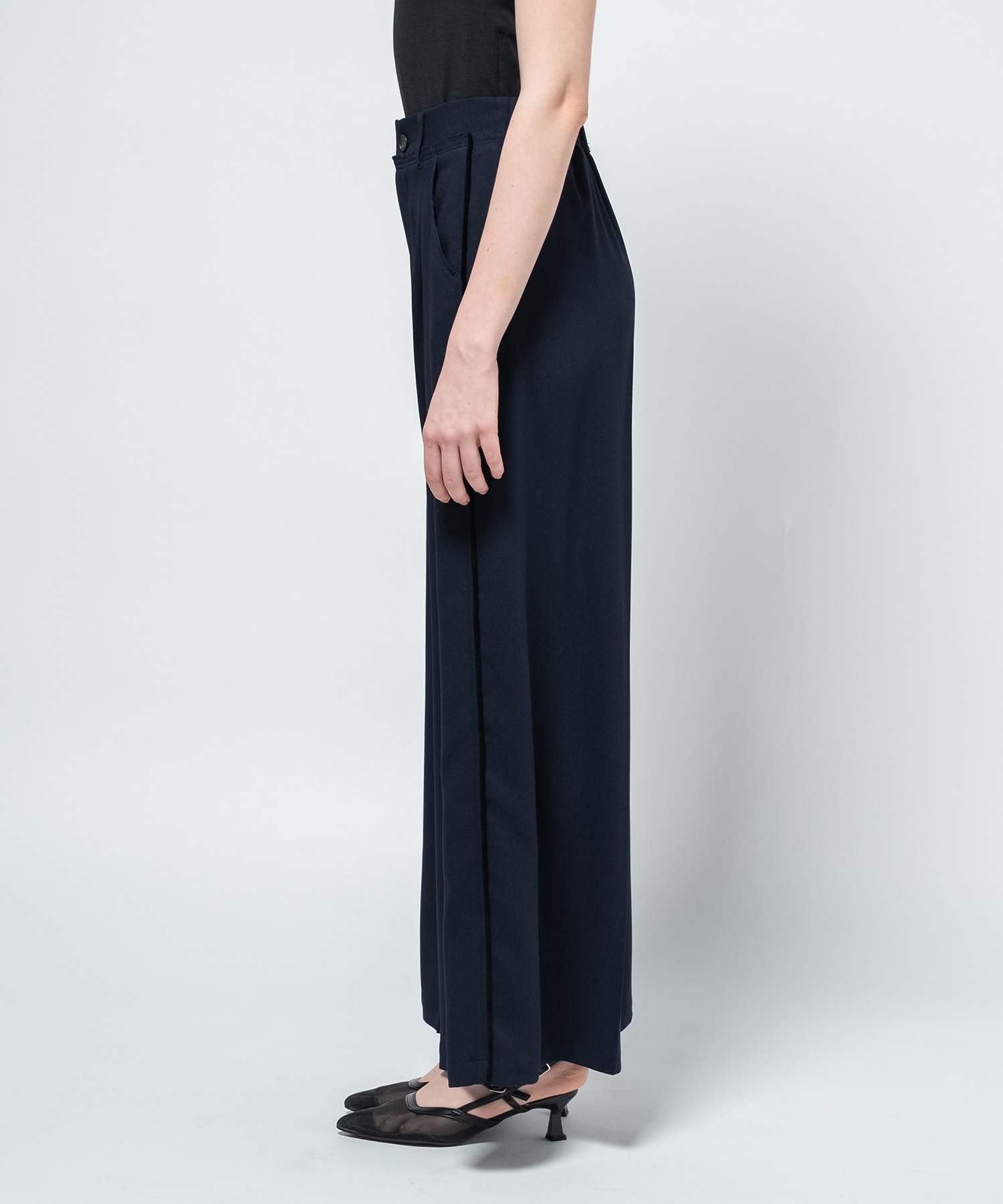 Back Satin Georgette Pants