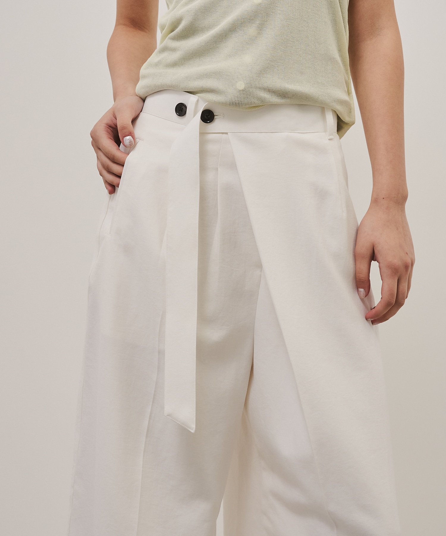 Linen Wrap Pants