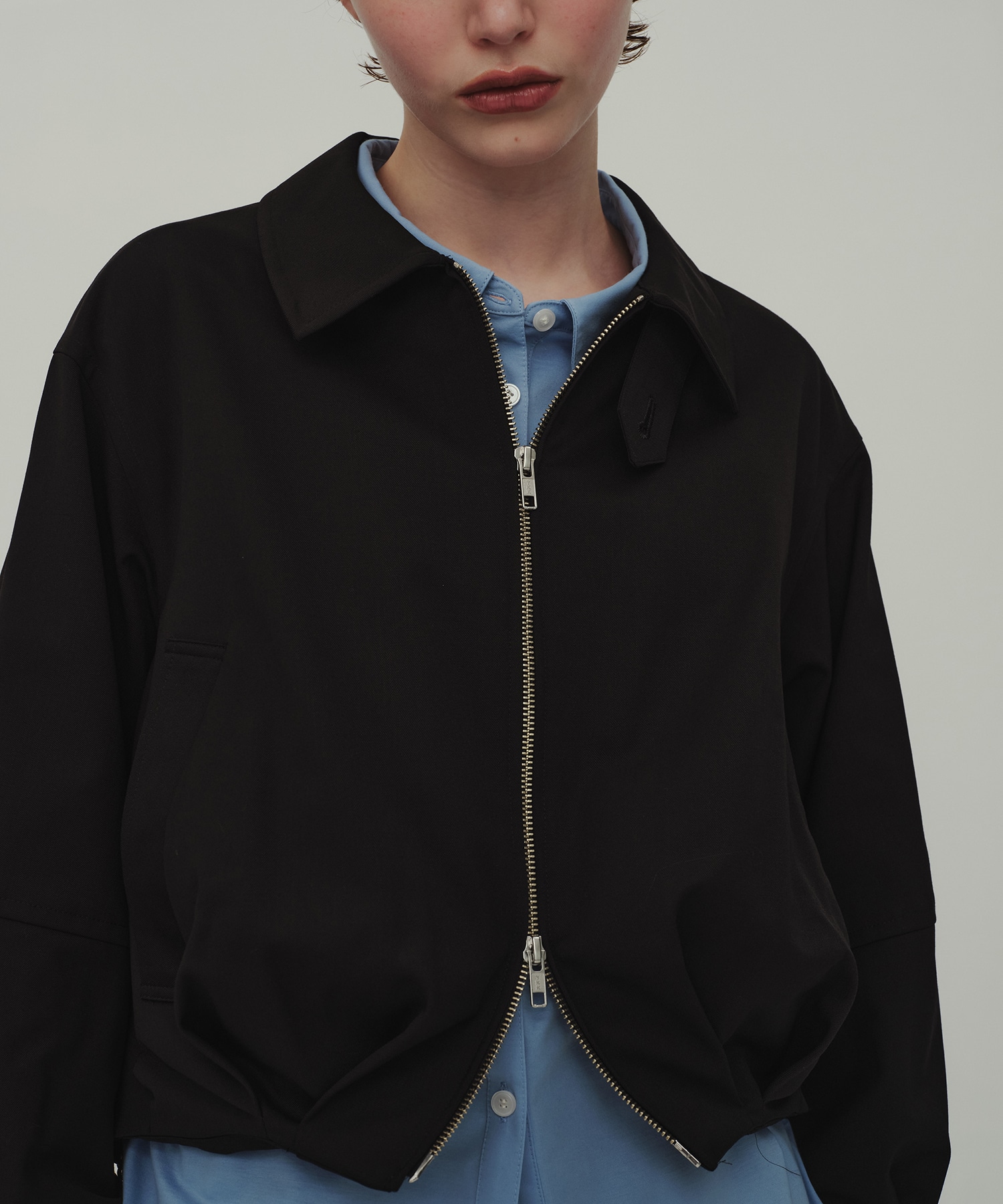 Wool Balloon Blouson