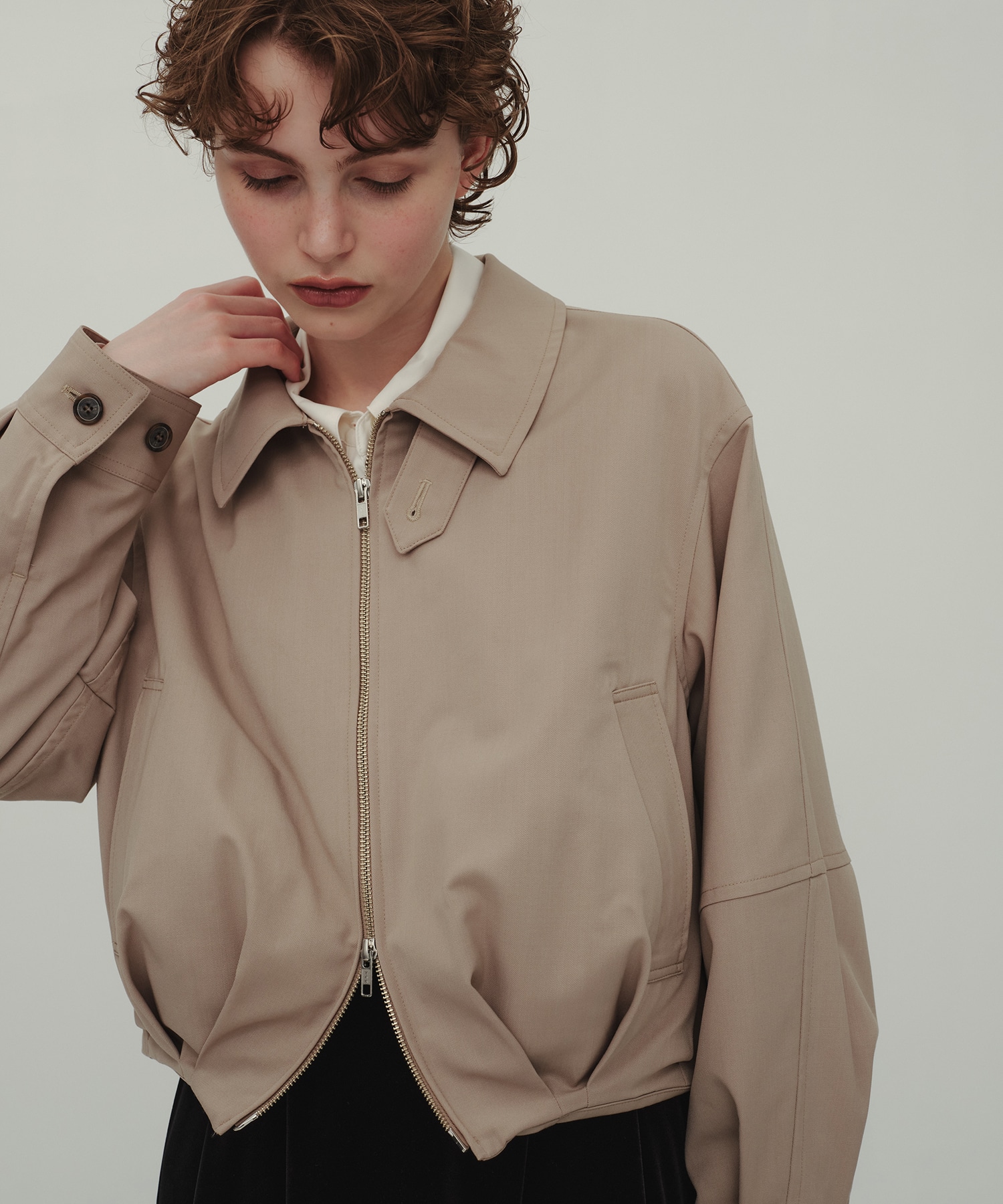 Wool Balloon Blouson