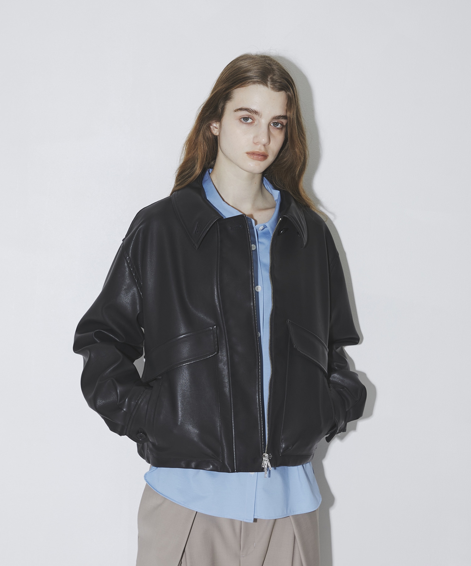 Leather Blouson