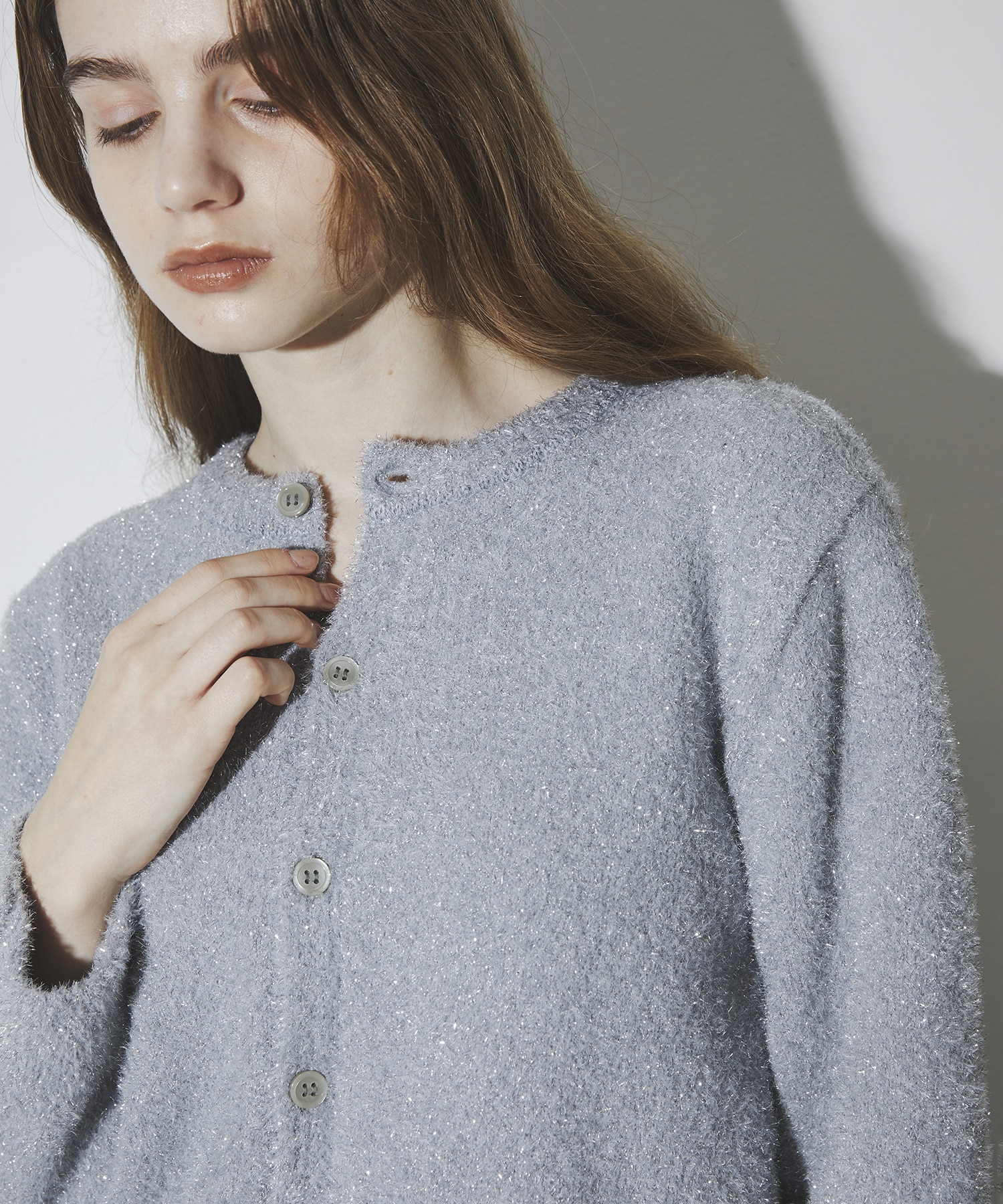 Glitter Shaggy Cardigan