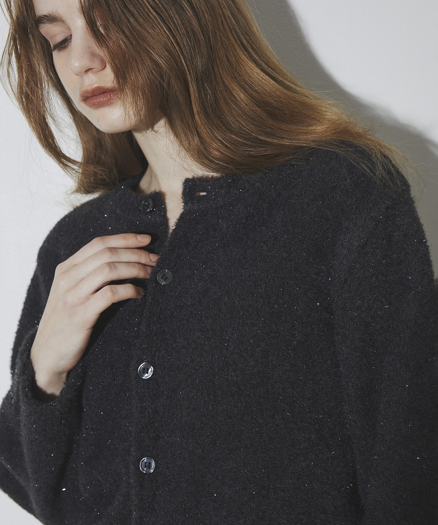 Glitter Shaggy Cardigan