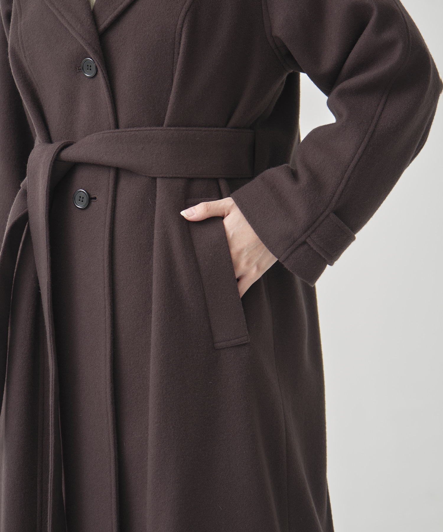 DoubleCollar Raglan Coat