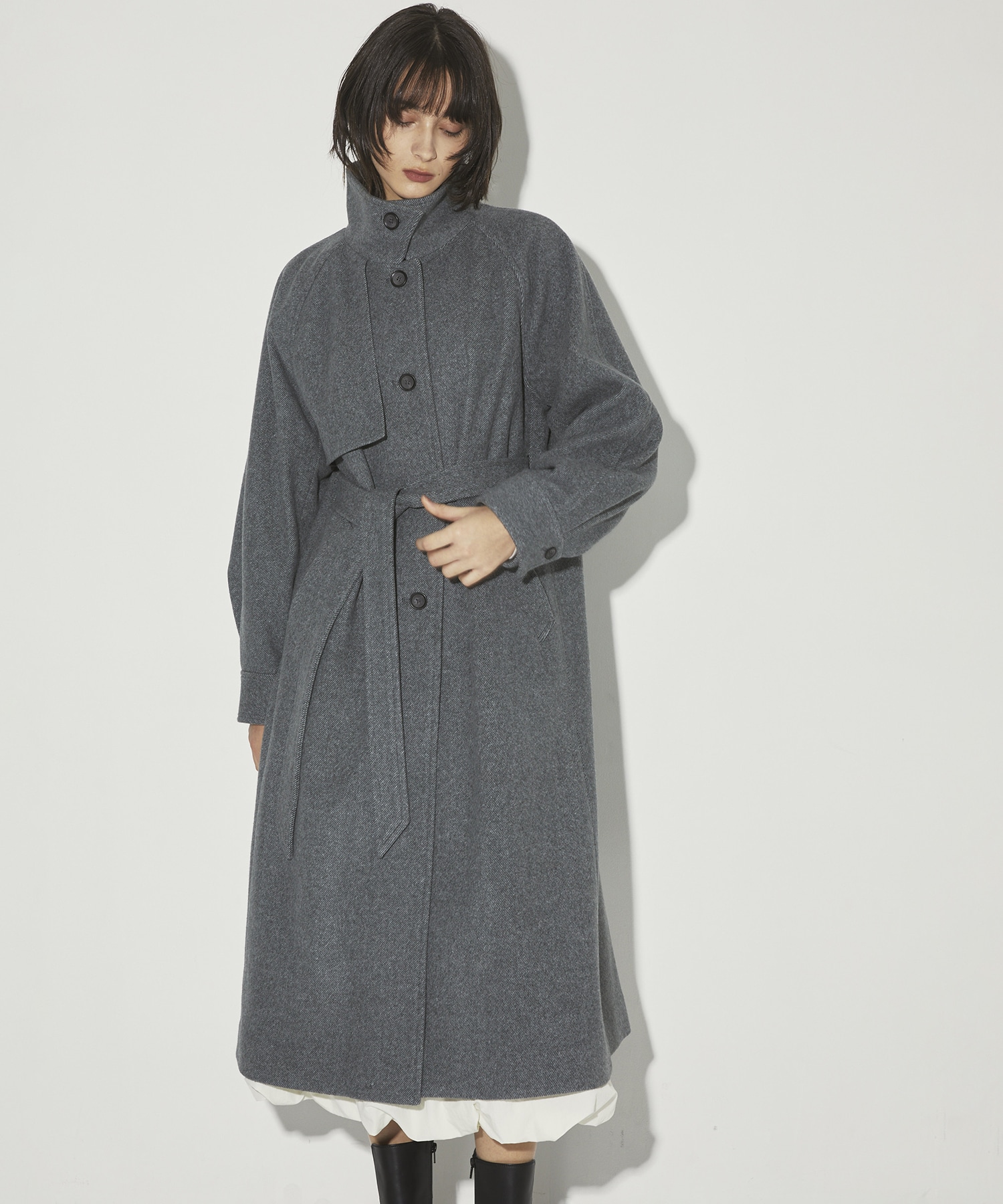 StandCollar Wool Coat