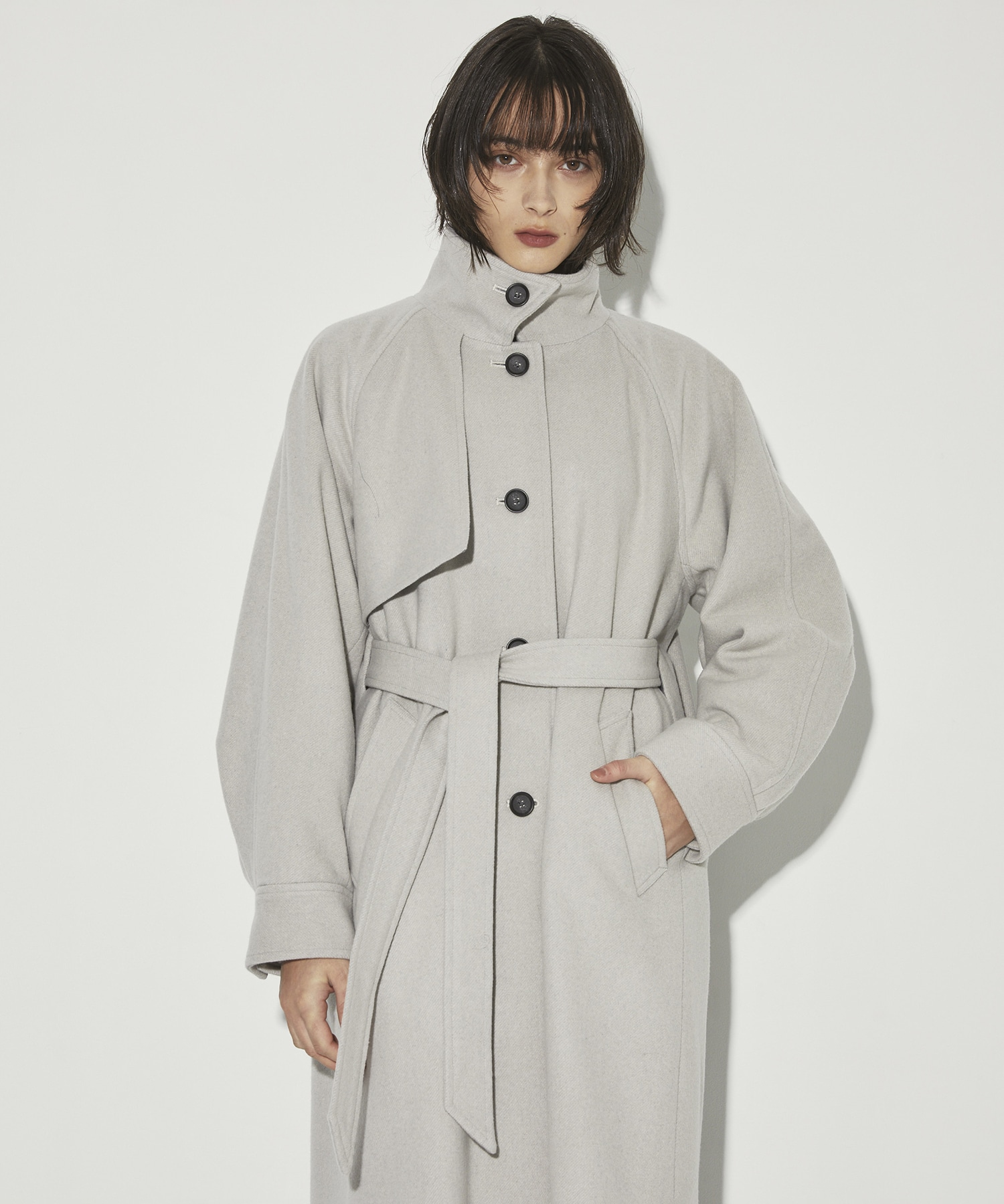 StandCollar Wool Coat