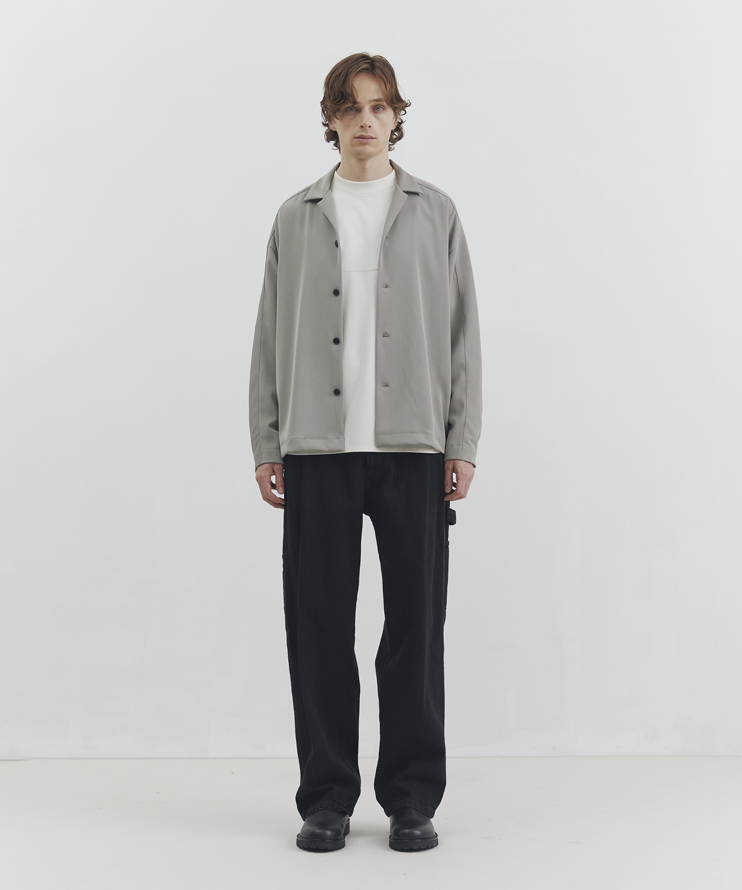 High Count Twillシャツカーディガン