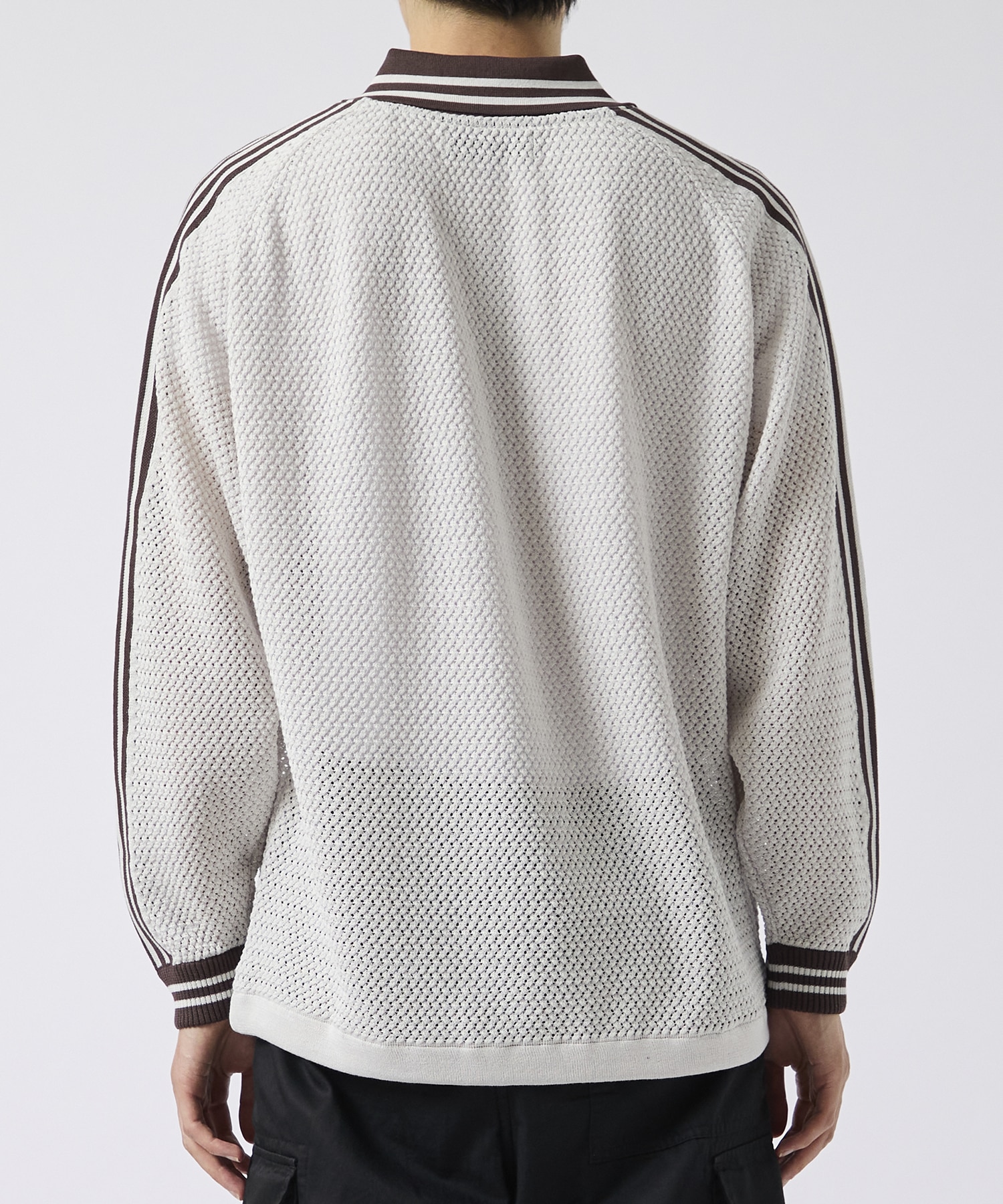 Mesh knit game shirt