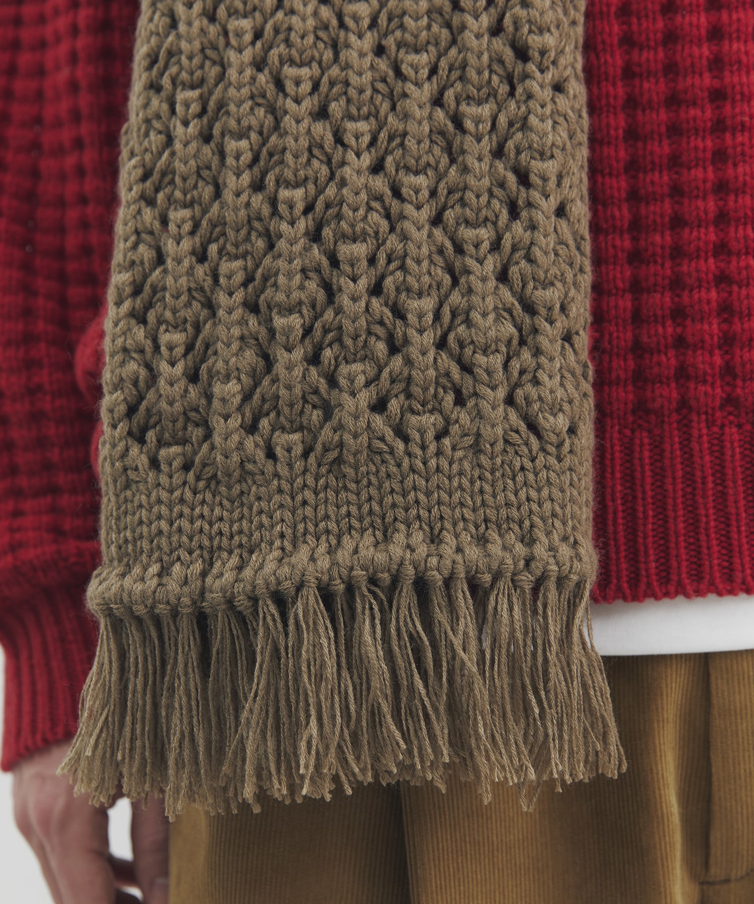 バルキーニットストール