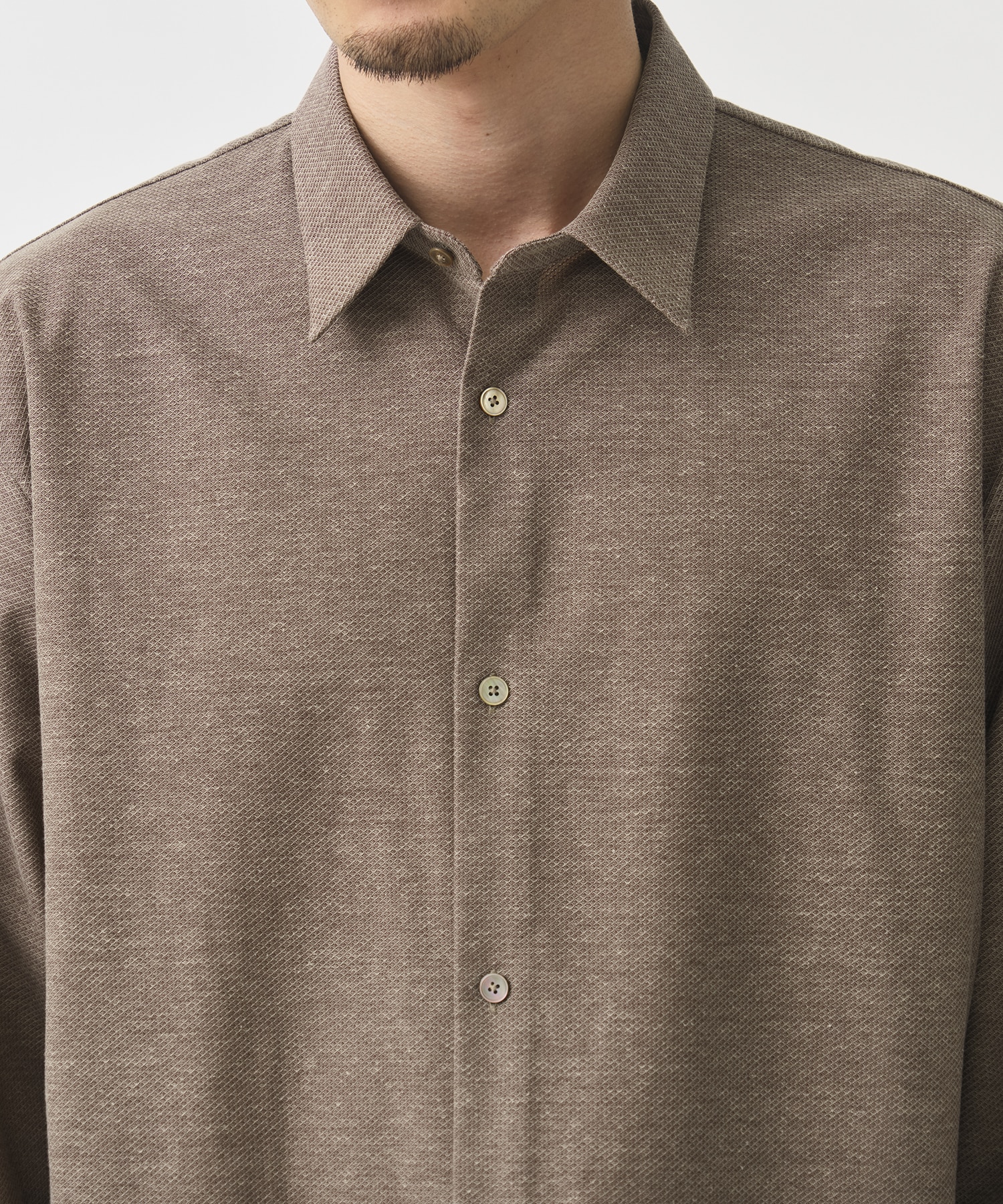 ＜WEB限定＞KANEMASA KNITマルチファブリックシャツ