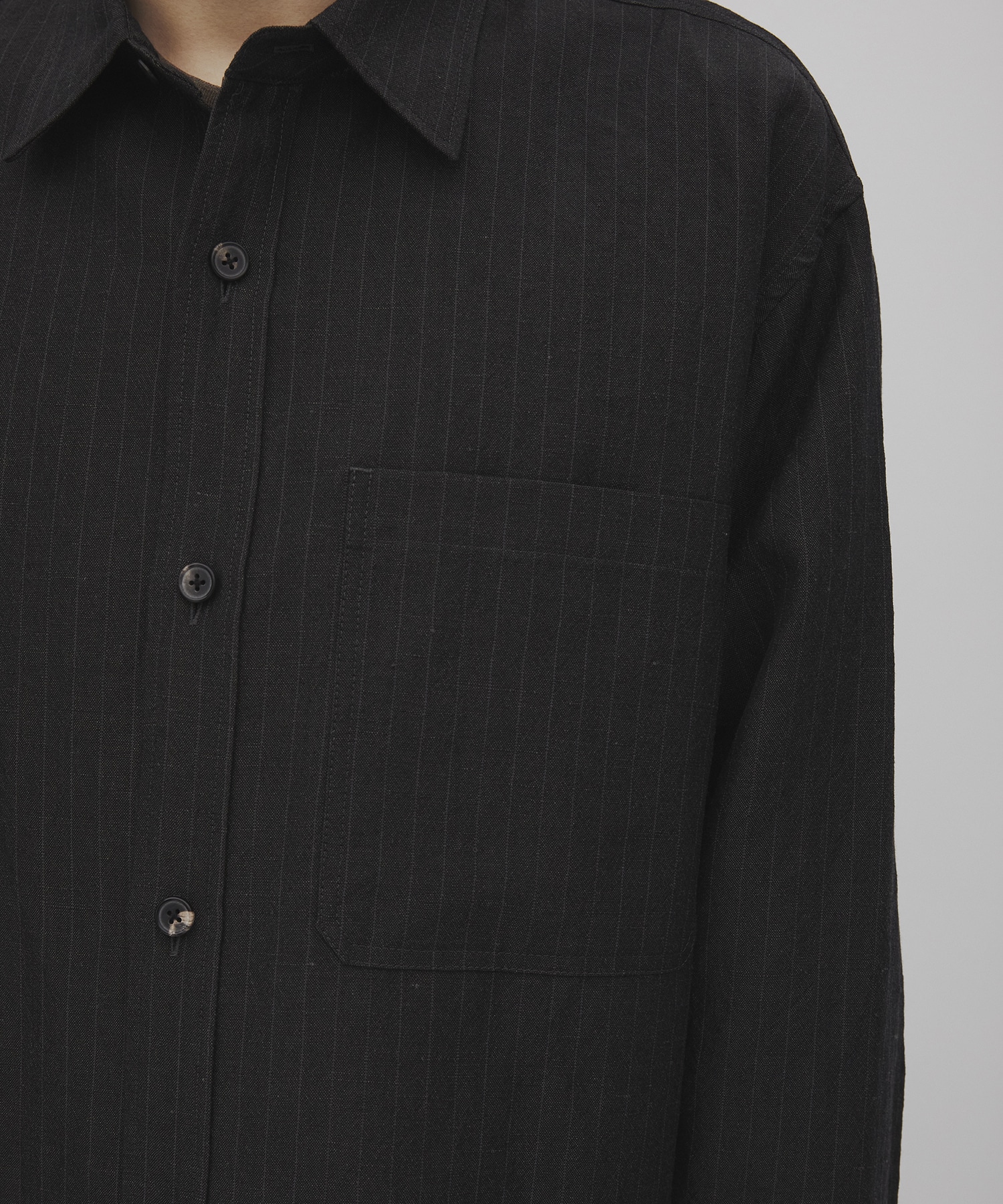 ウールリネンウェザーリラックスシャツ