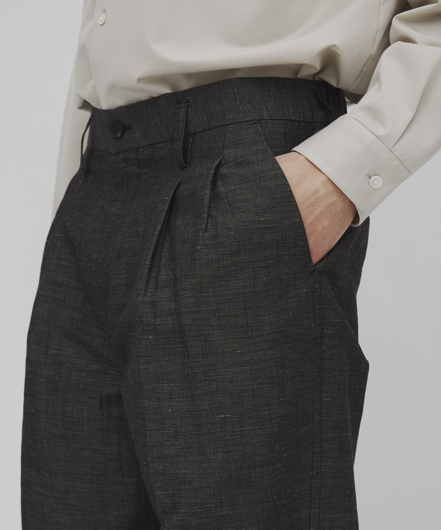 Hemp linen トラウザーズ