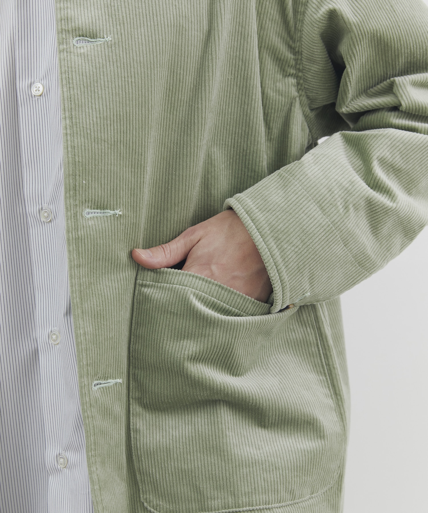 コーデュロイカバーオール