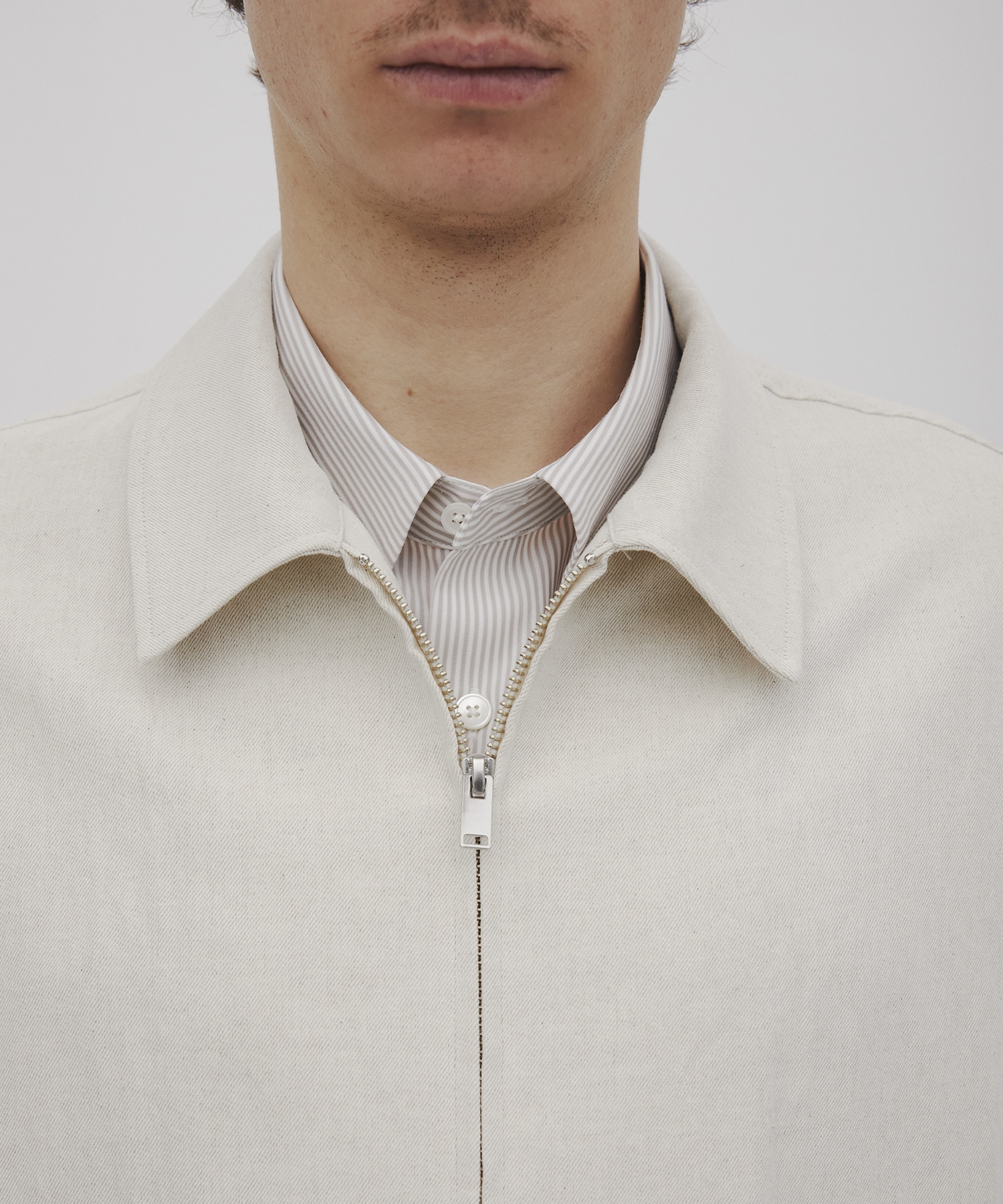 リネンデニムドリズラージャケット