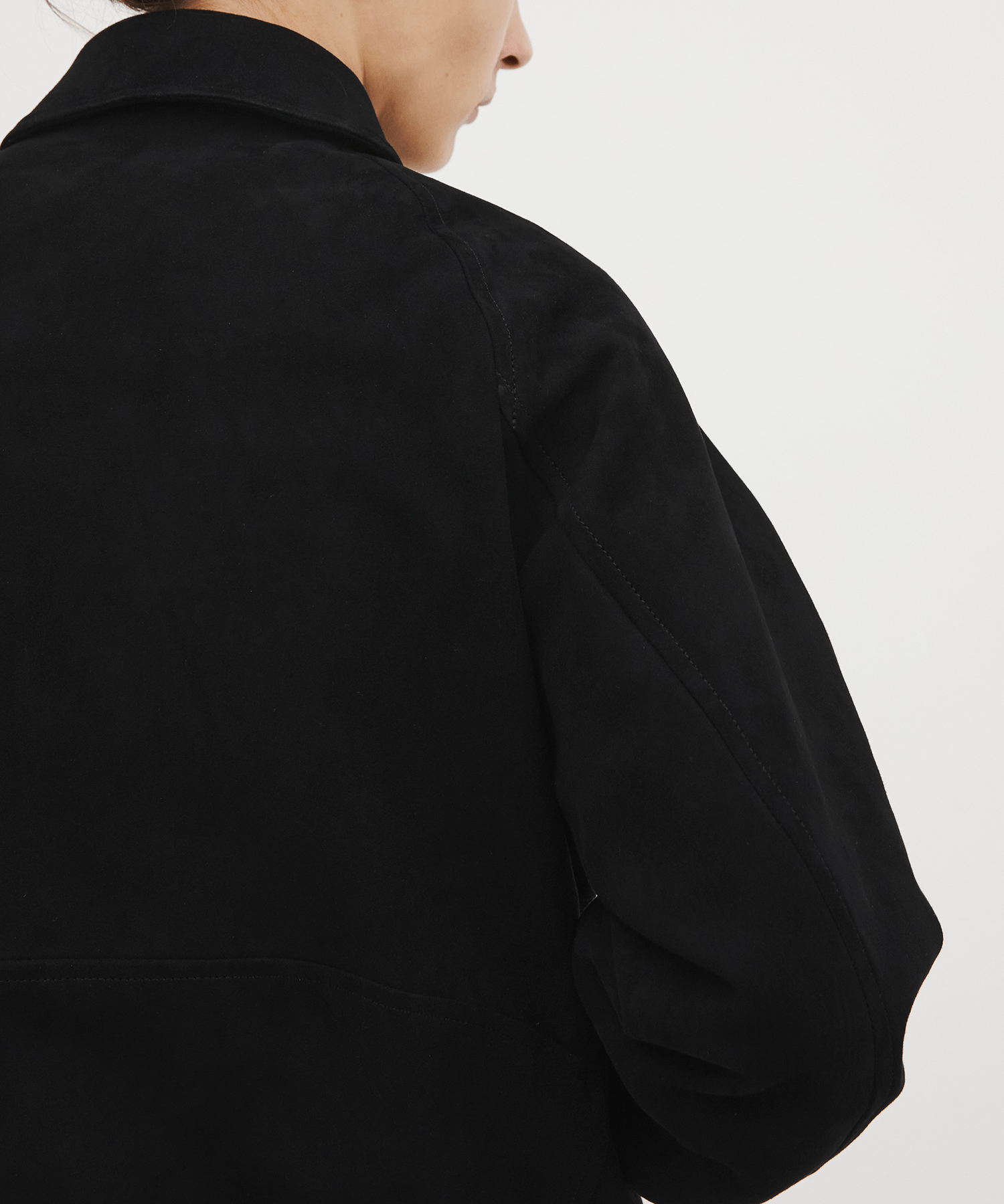 Kuramae leather zip-up jacket