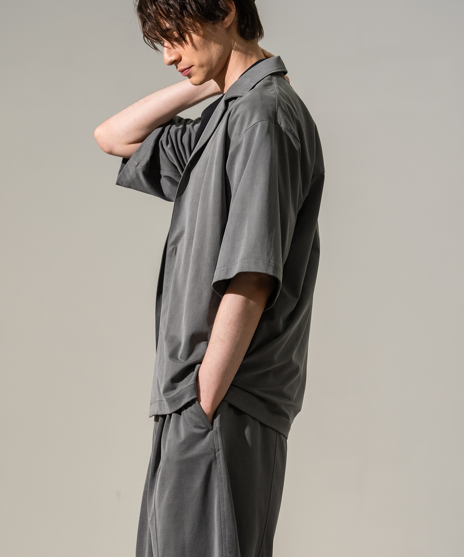 Urban cupro シャツジャケット