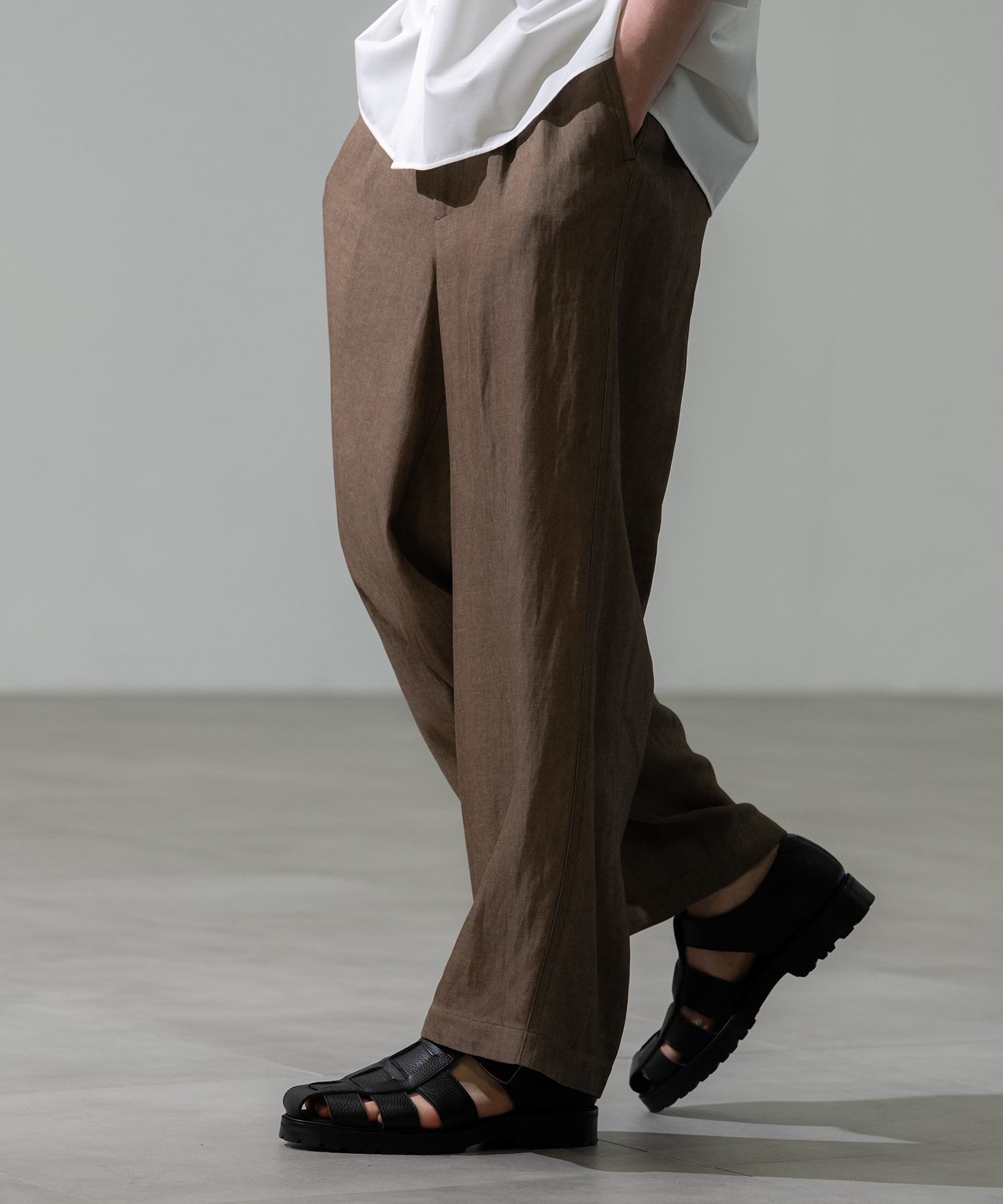 Fade Linen ワイドパンツ