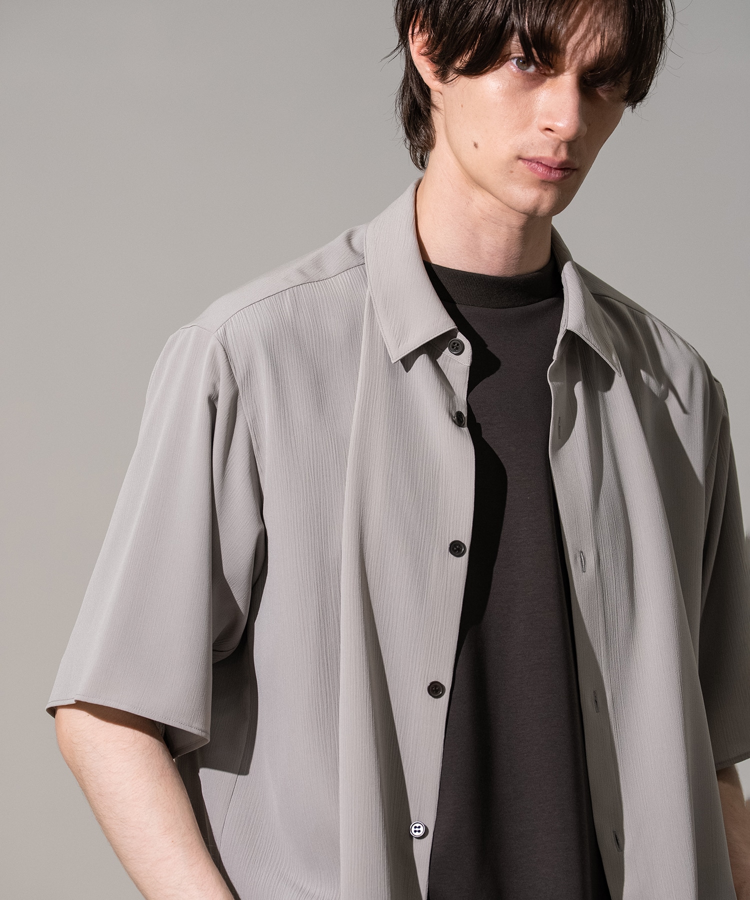 Air pleats リラックスS/Sシャツ