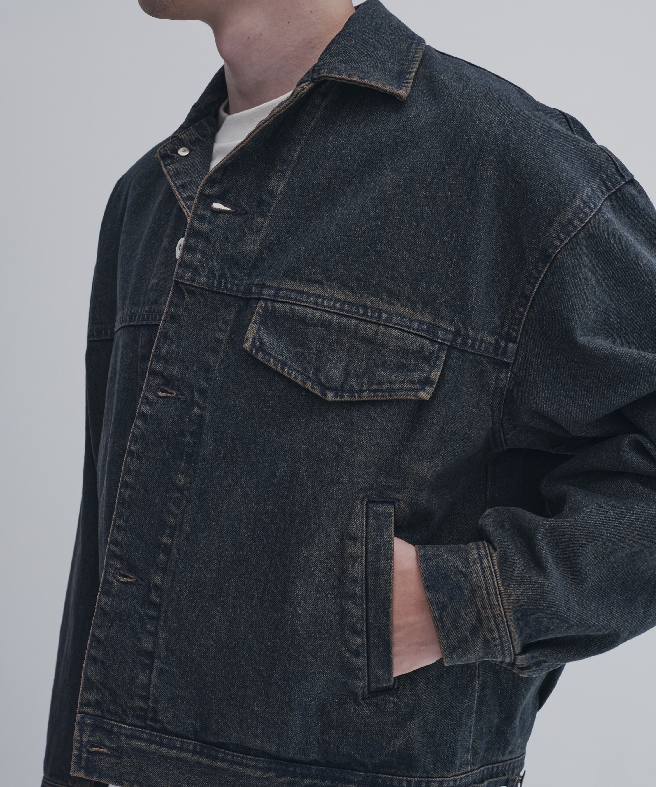 フェードデニムジャケット