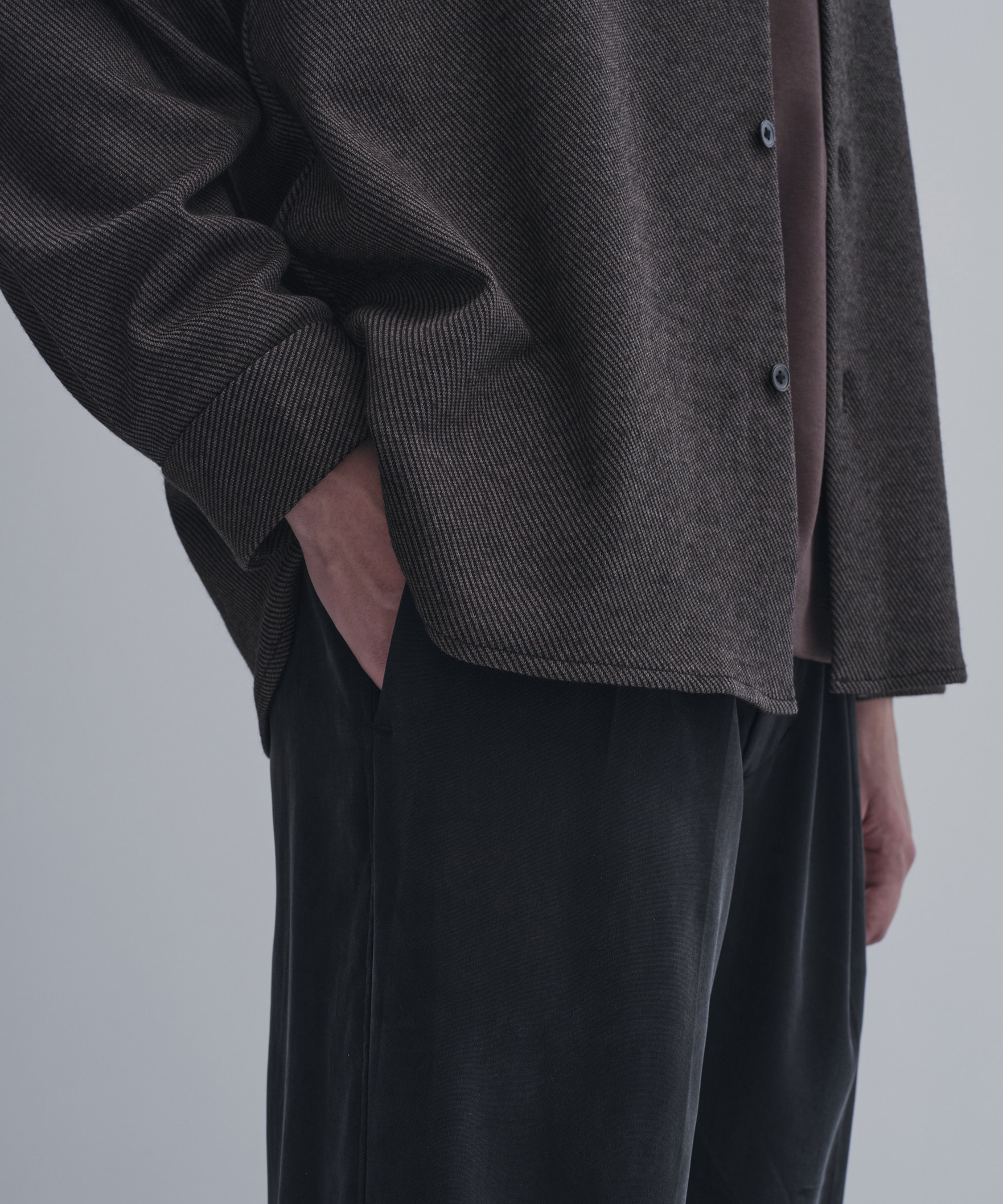 KANEMASA KNITウールネルシャツ