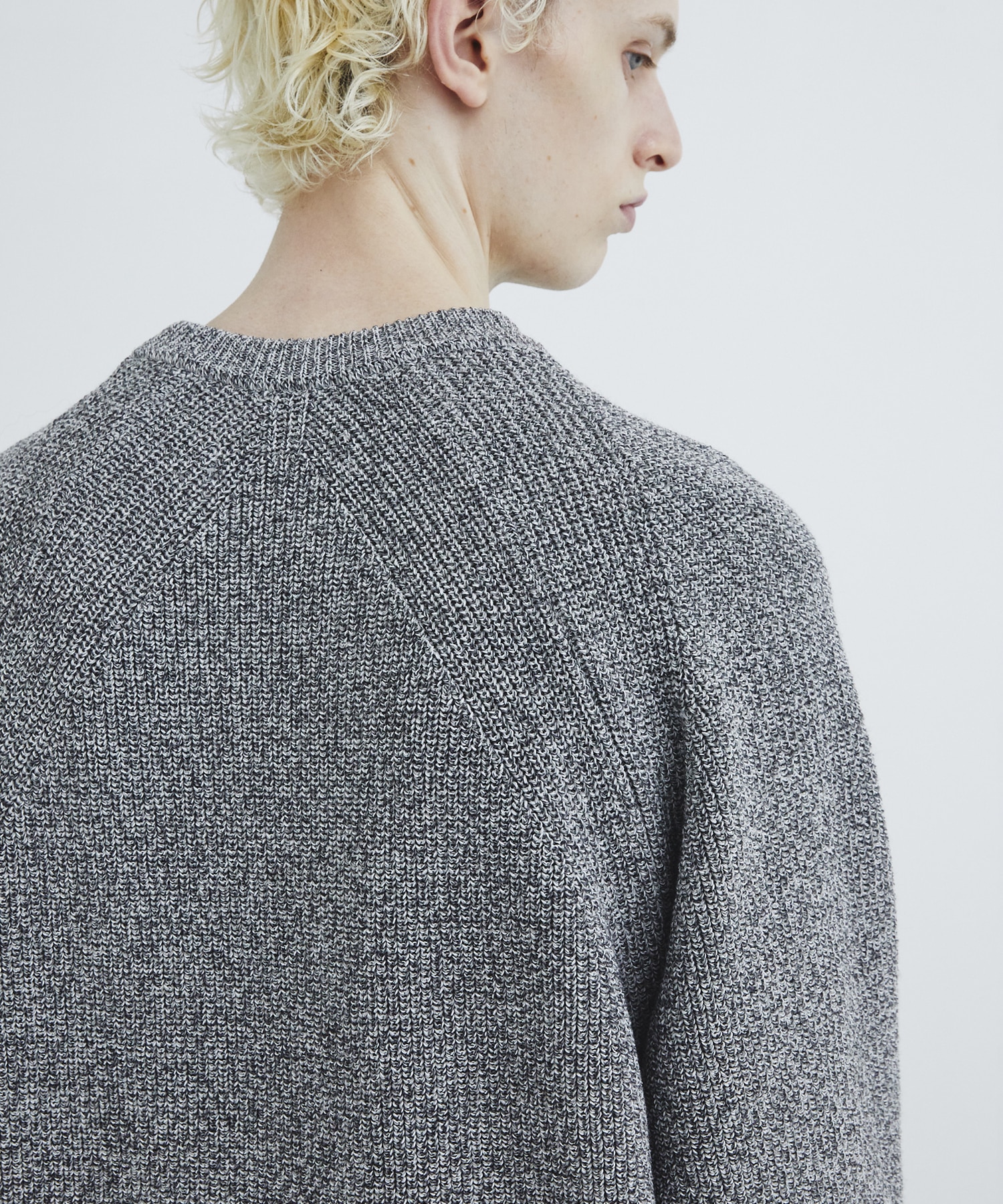 Mixing knit ロングスリーブ