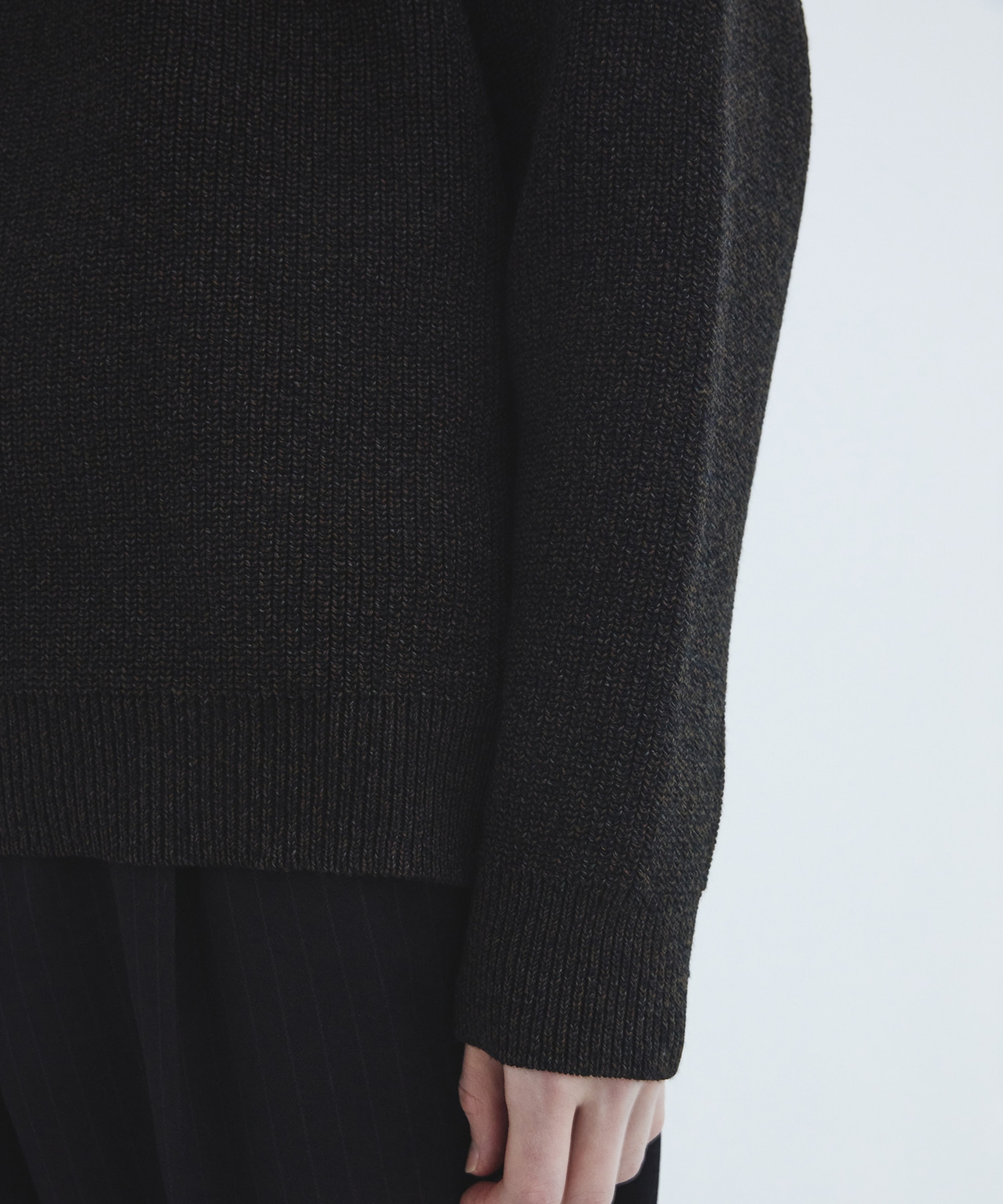 Mixing knit ロングスリーブ