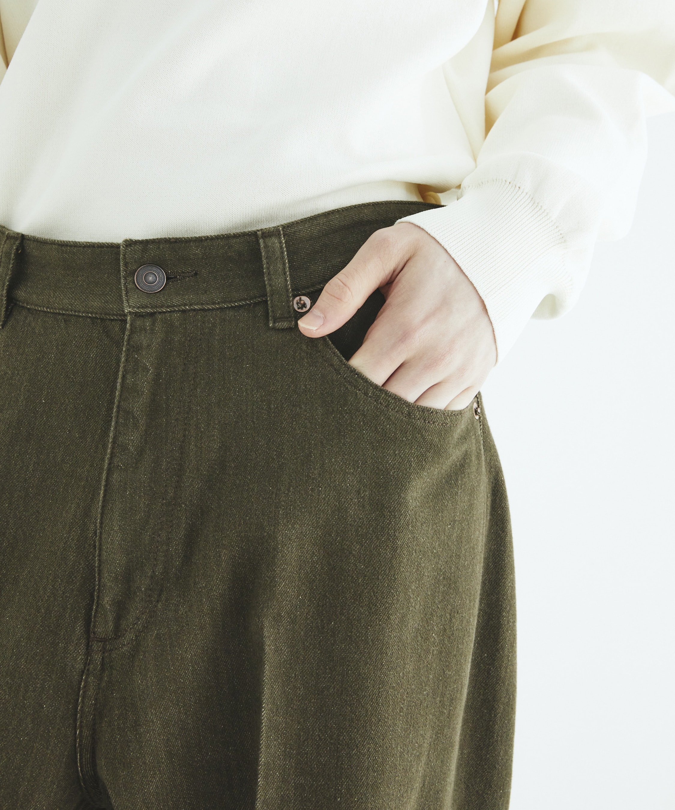 Cashmere denim パンツ