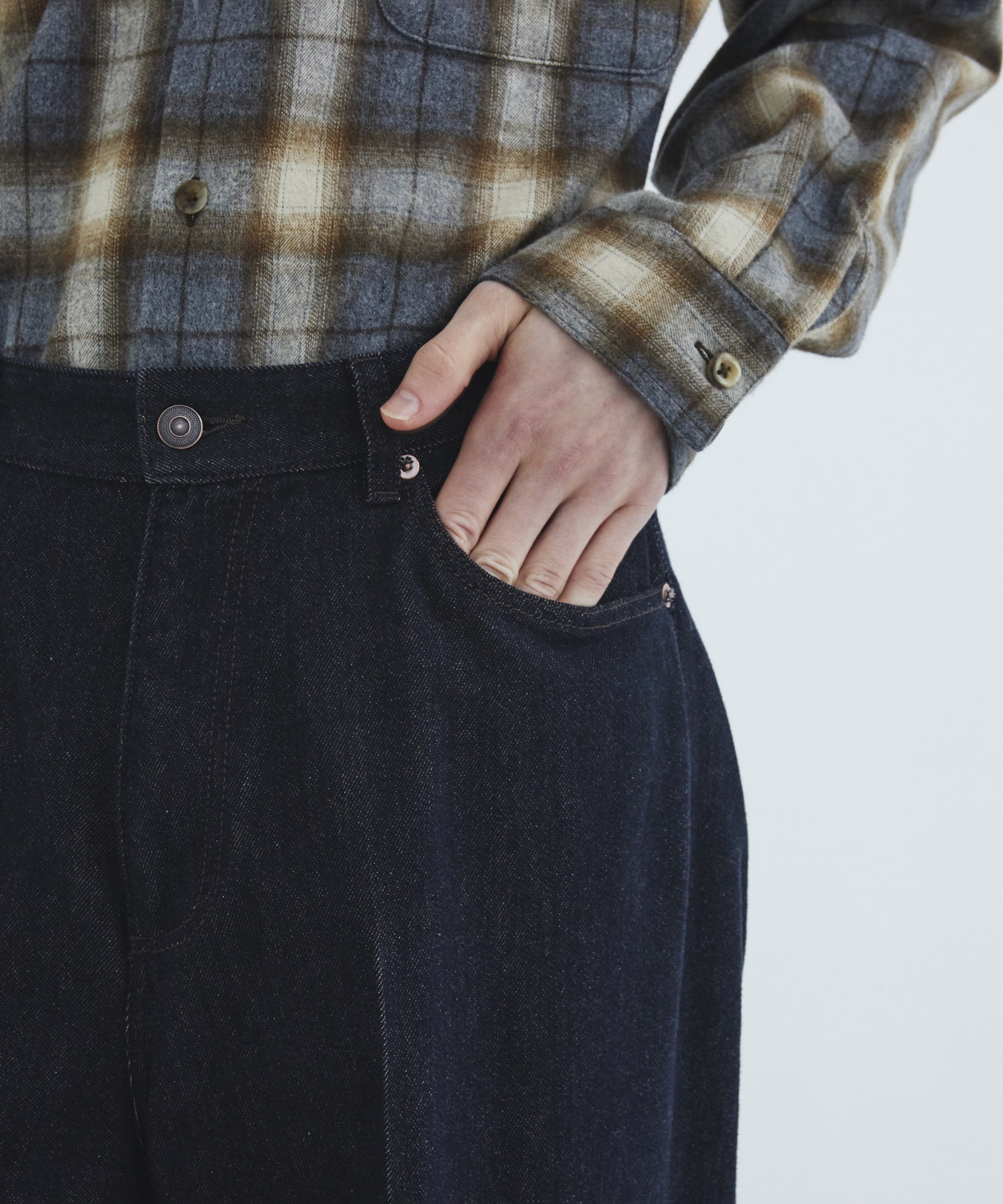 Cashmere denim パンツ