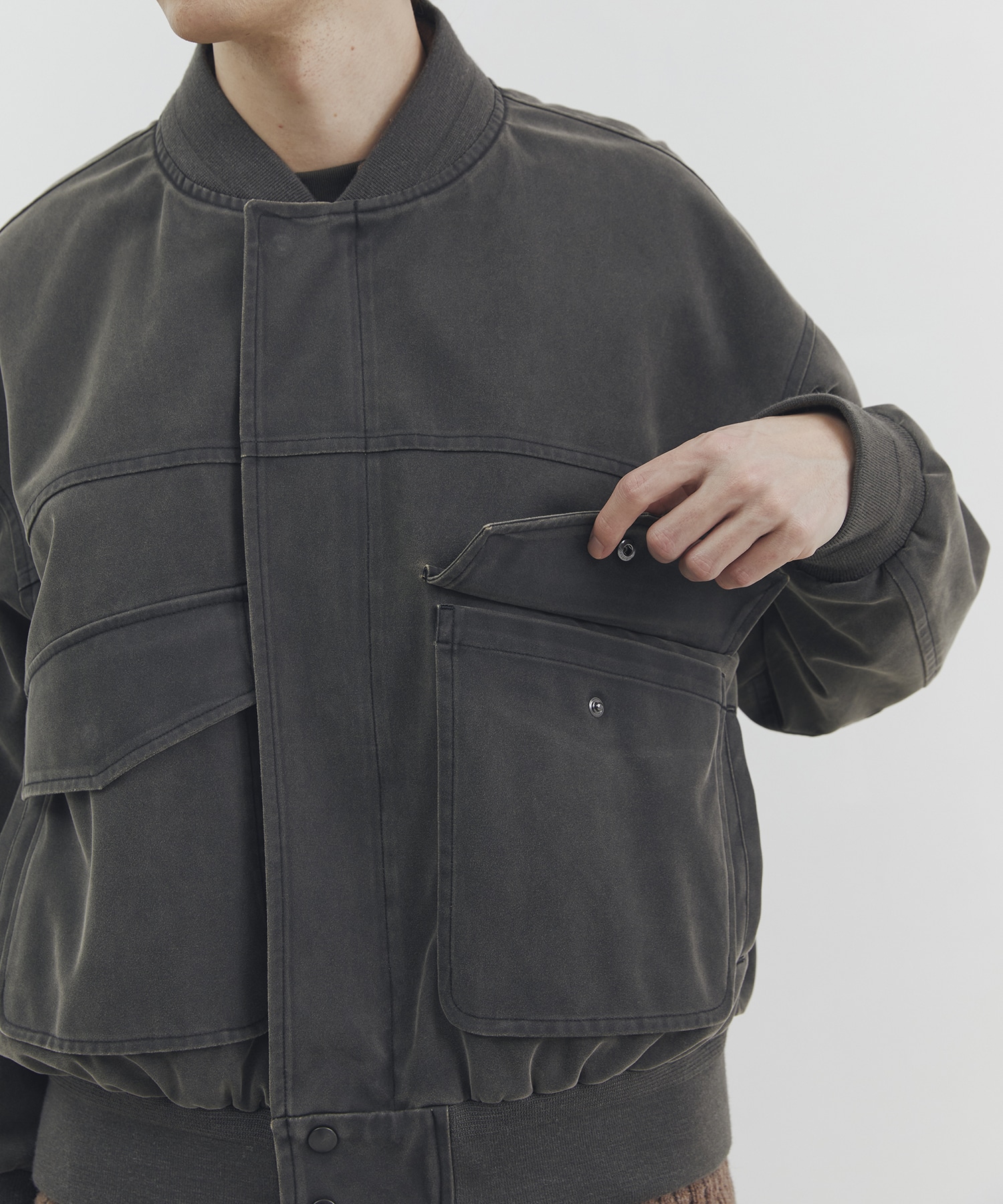 エイジングスウェードボンバージャケット