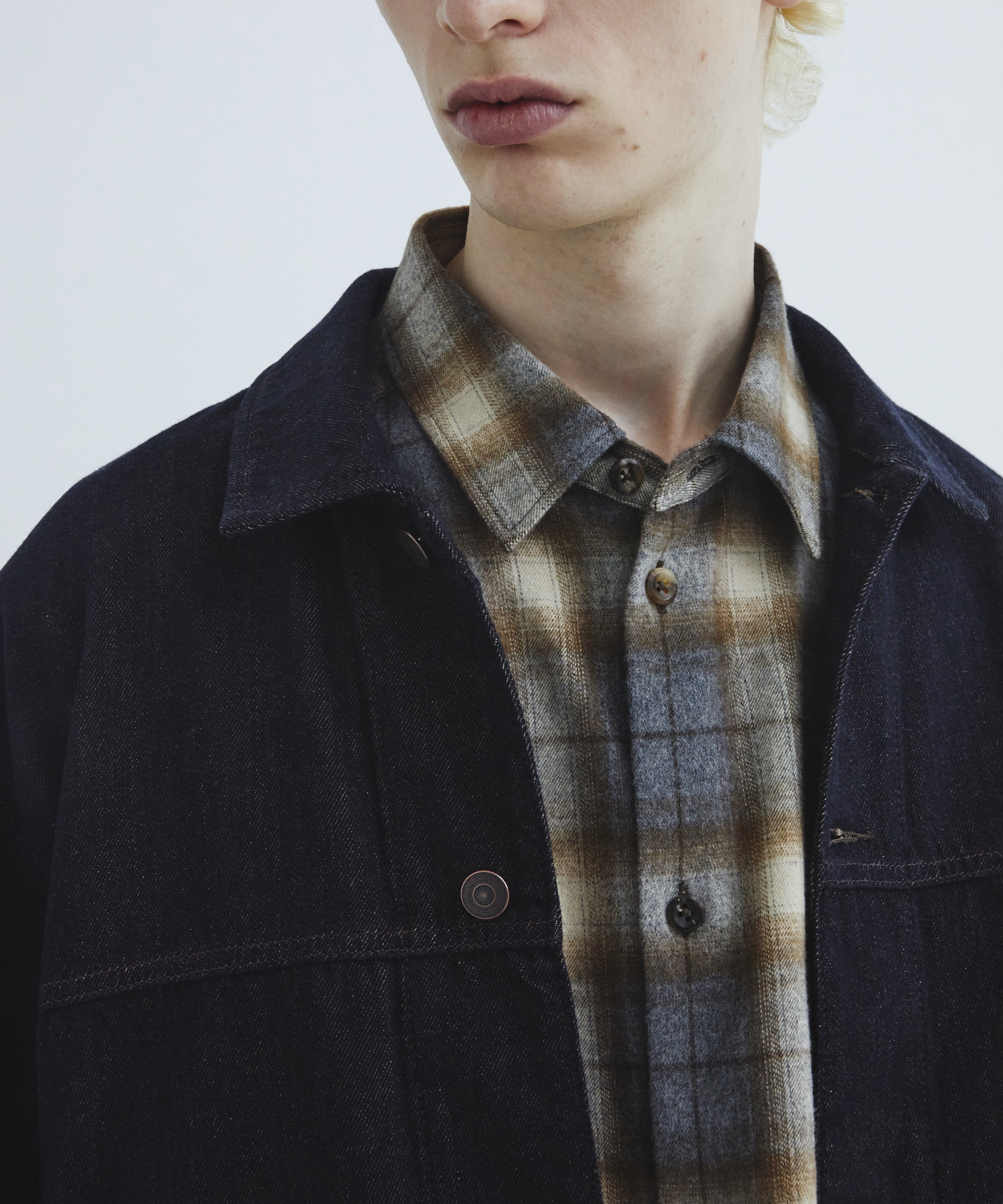 Cashmere denim ジャケット