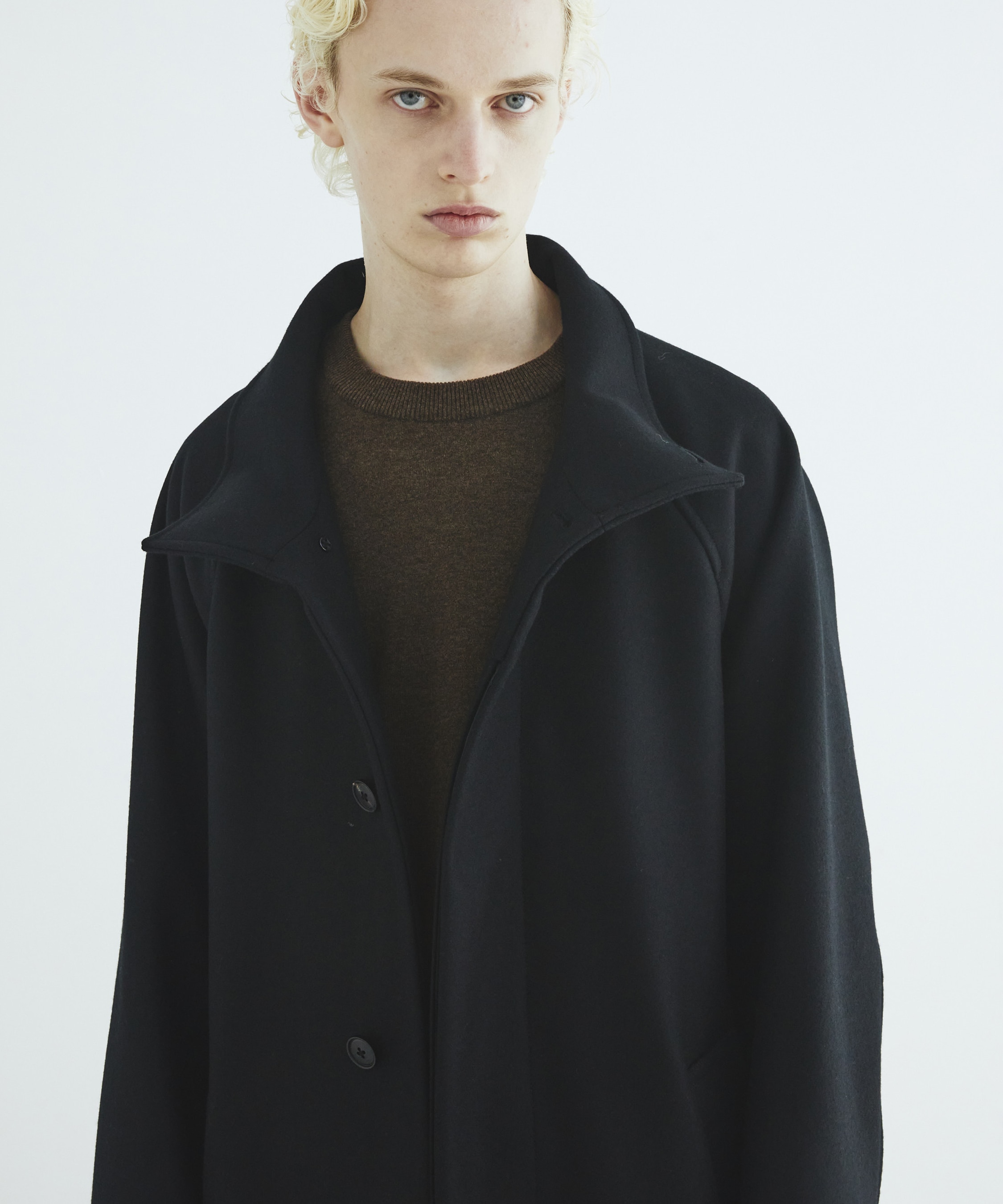 Premium meltonスタンドコート