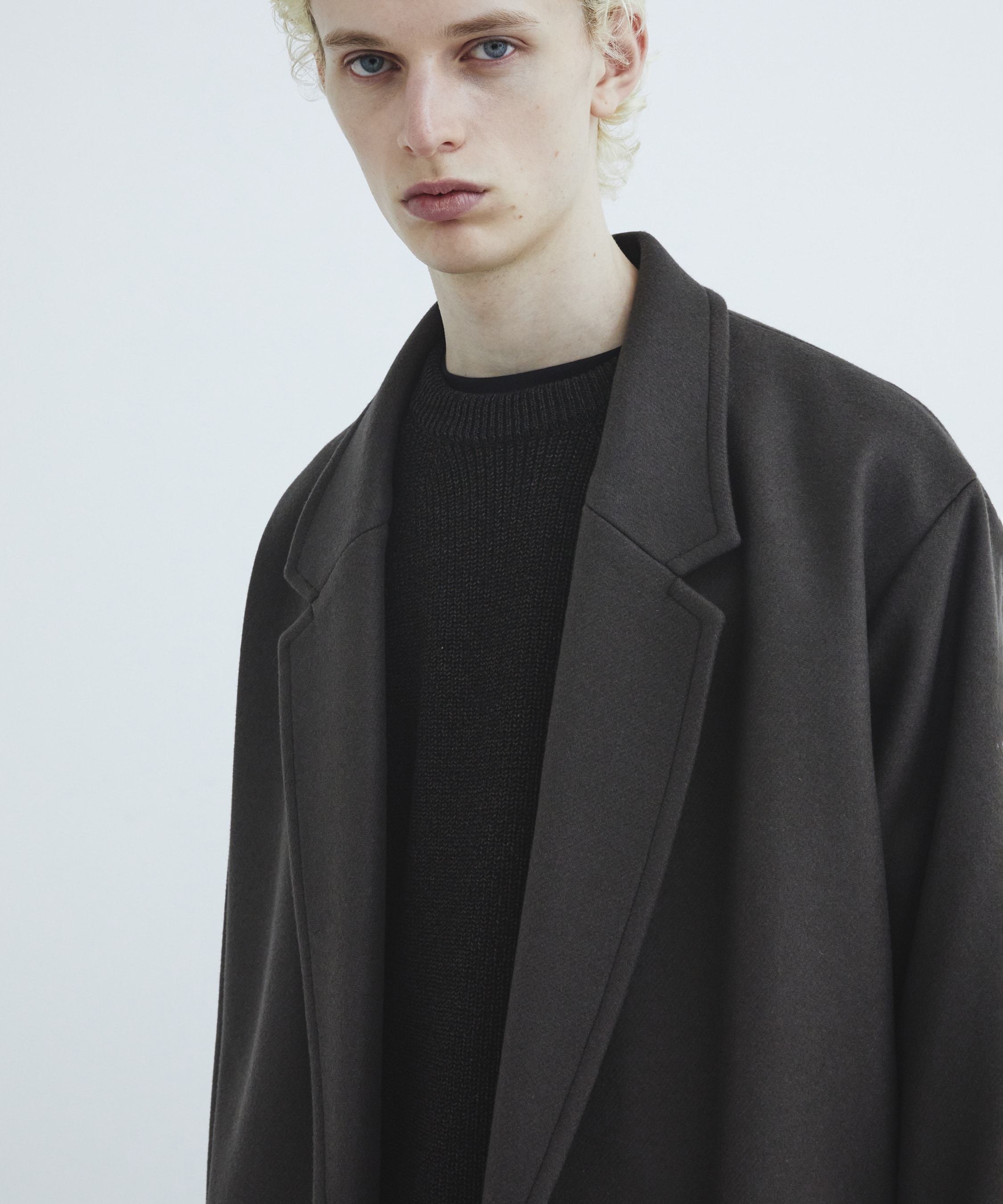 Premium meltonオーバーチェスターコート