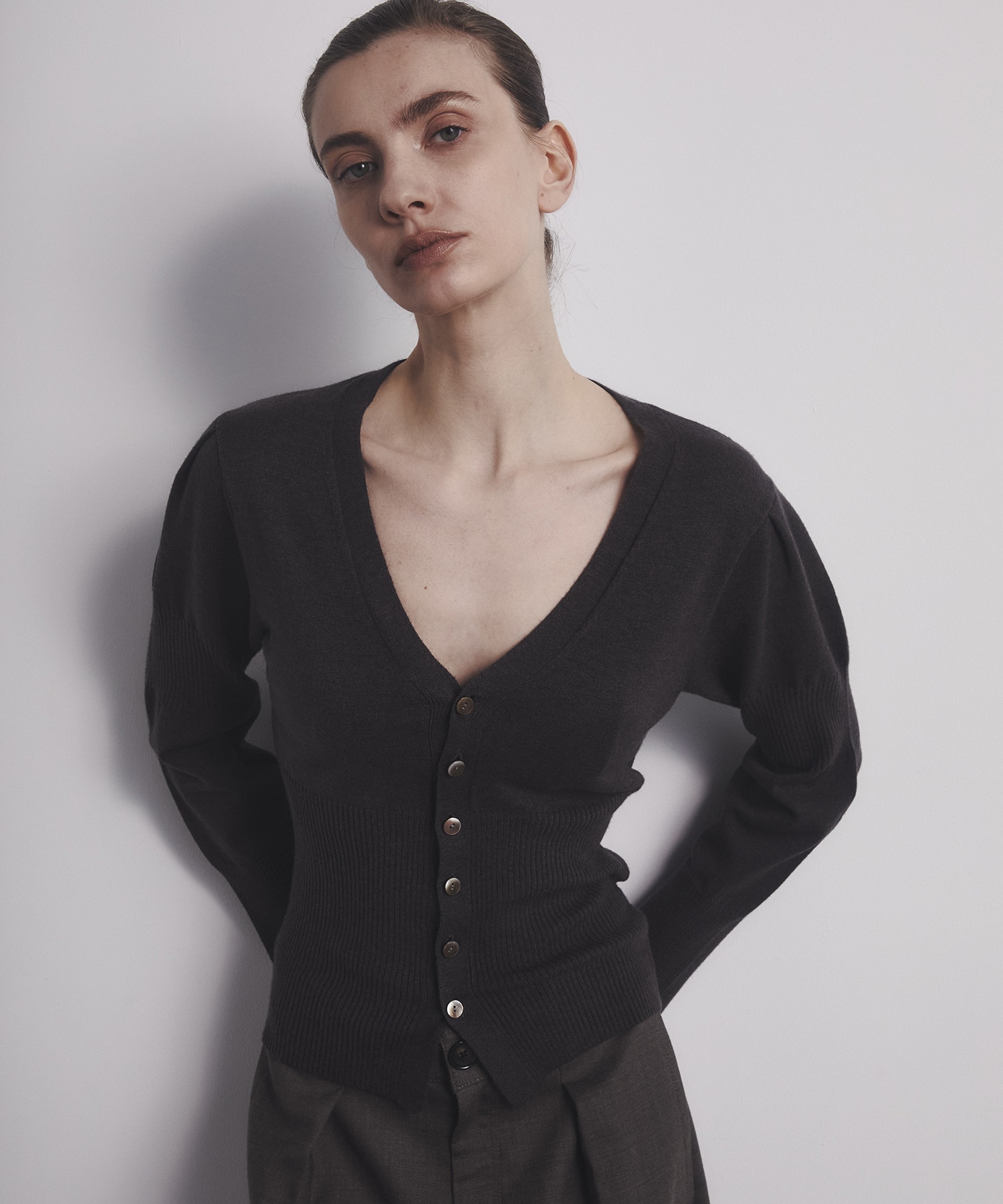 Wave Sleeve Cardigan