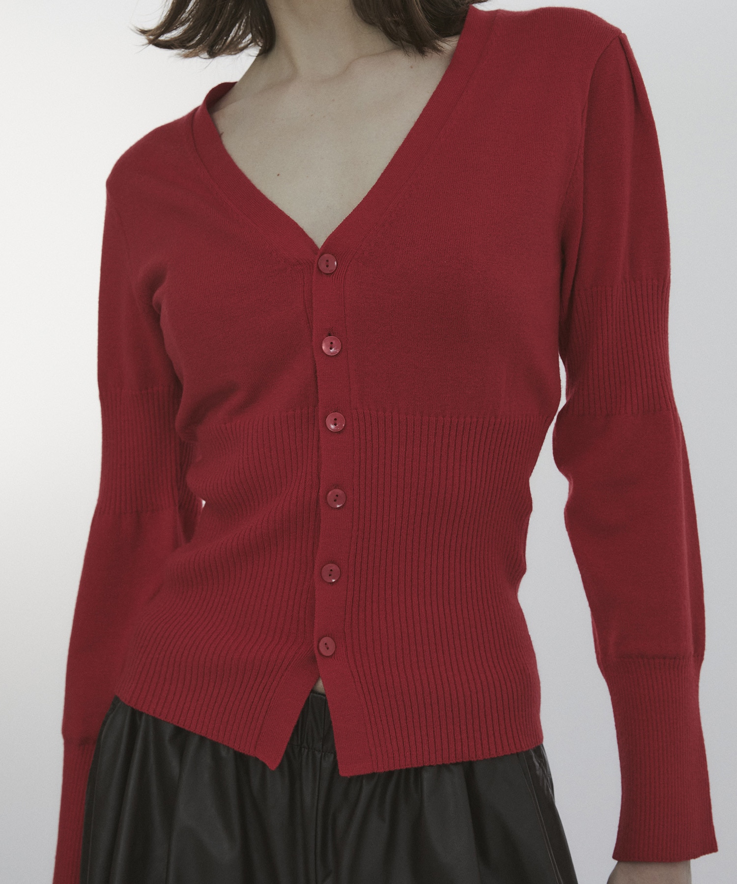 Wave Sleeve Cardigan