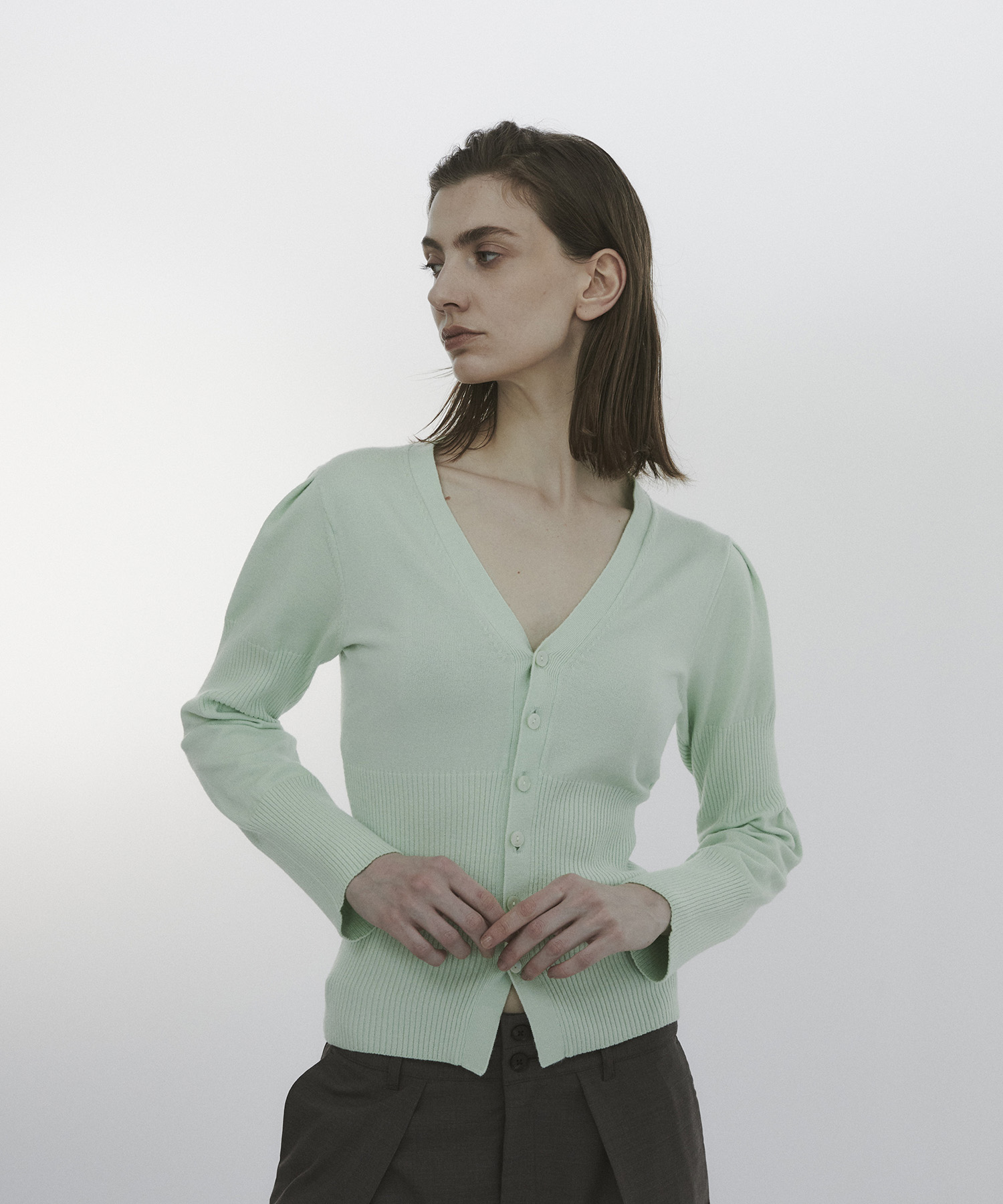 Wave Sleeve Cardigan