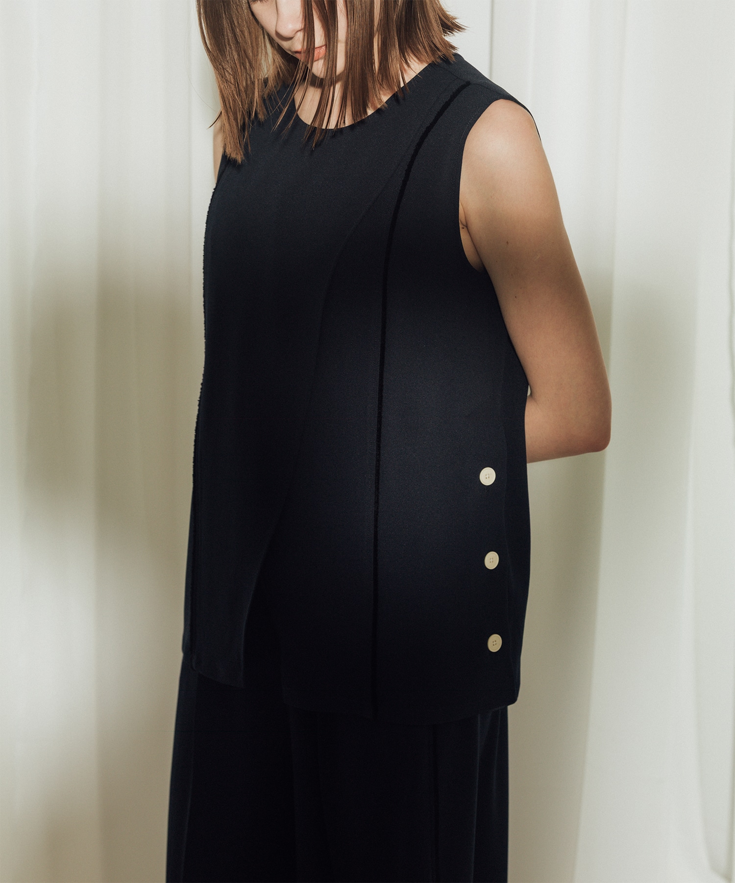 Back Satin Georgette Tops