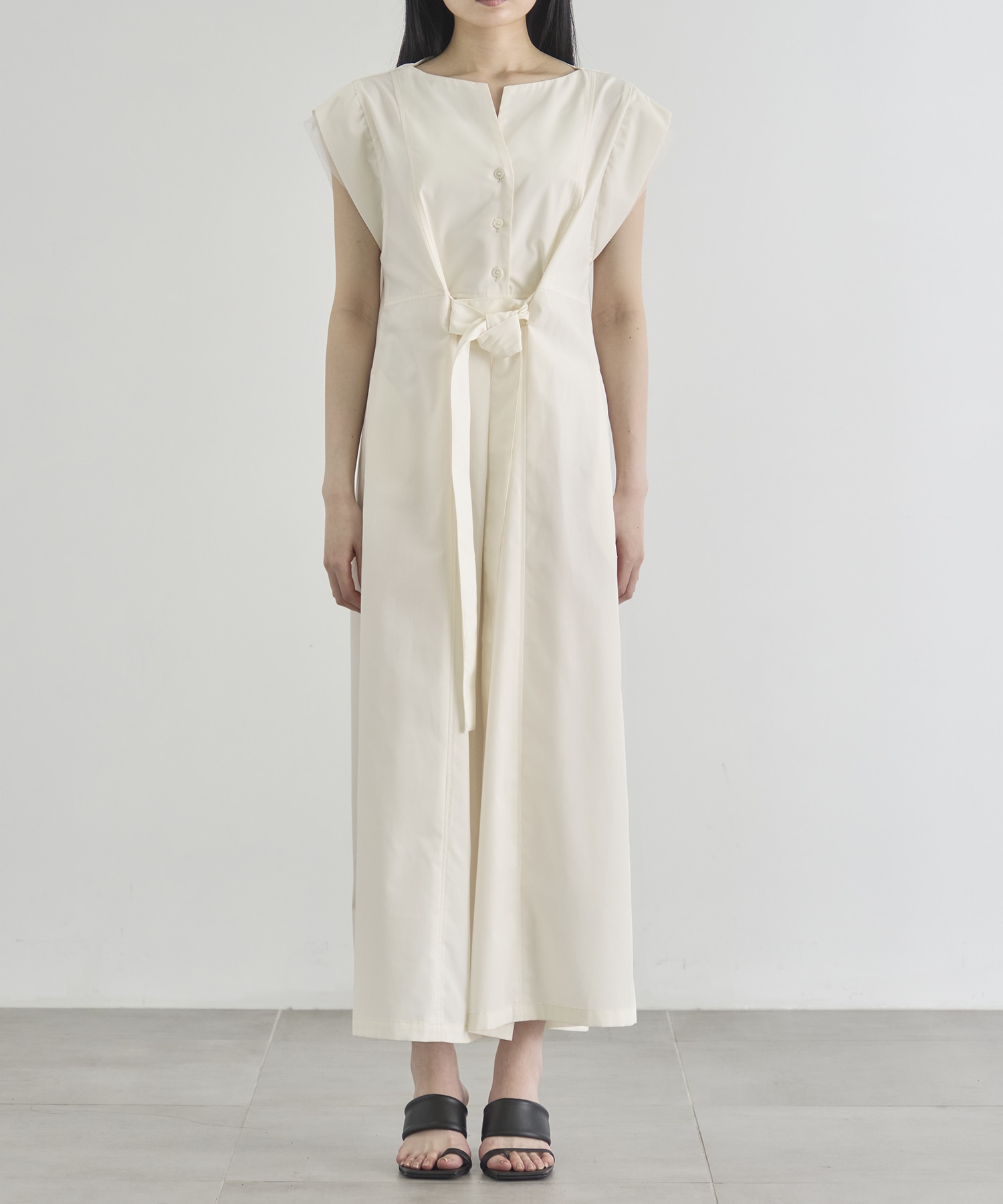 Chambray Belted Dress