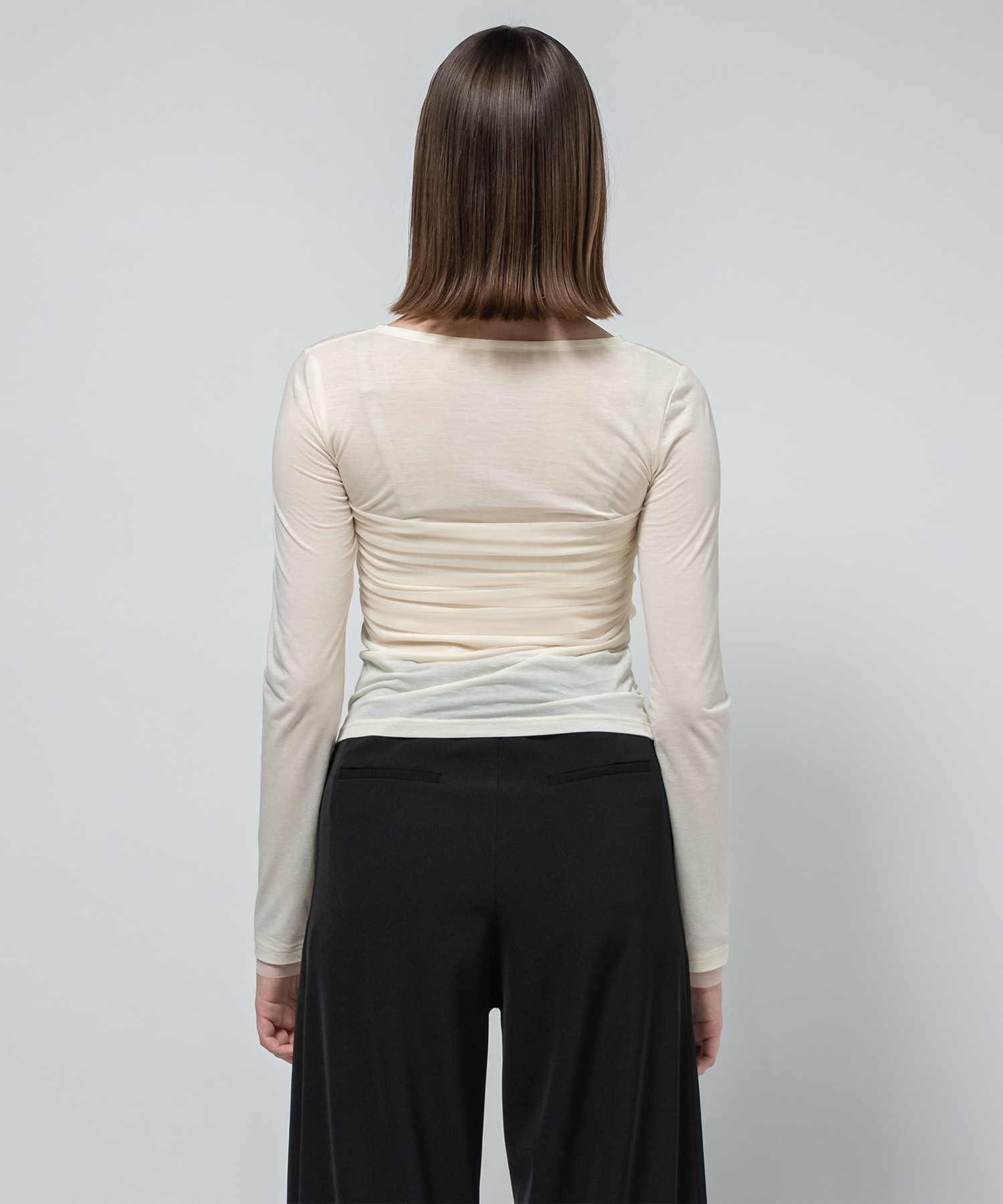 Sheer Tulle Combination Tops