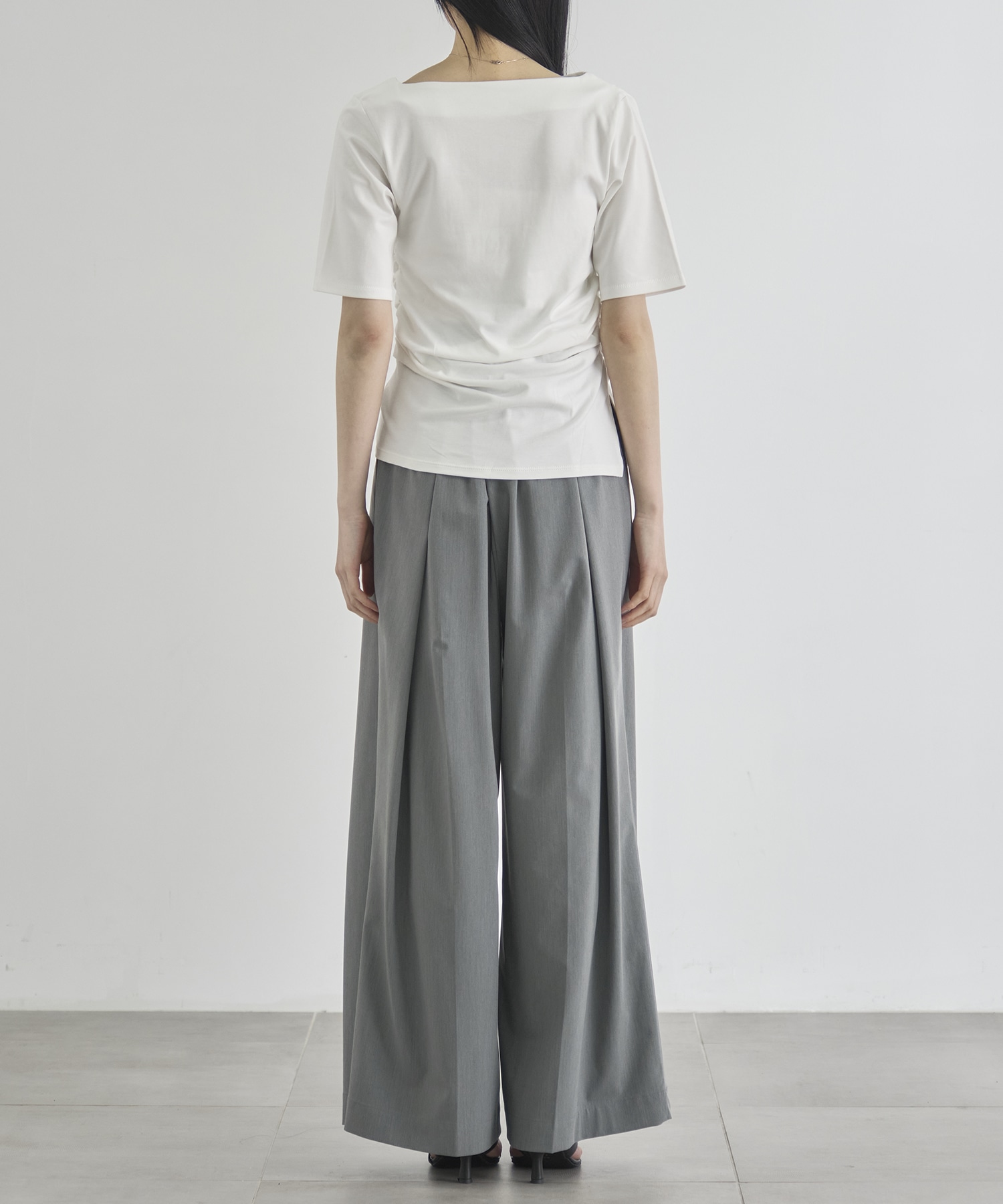 Asymmetry Tack Drape Tee