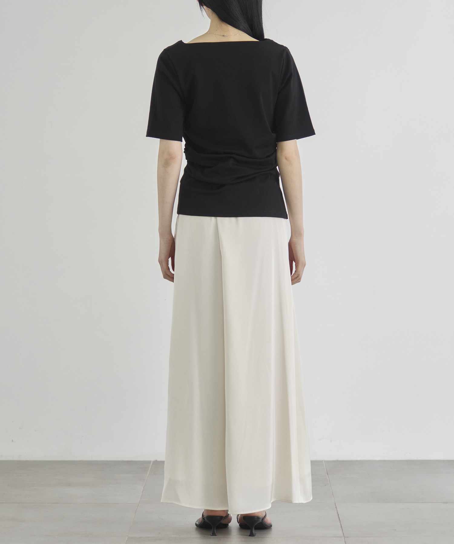 Asymmetry Tack Drape Tee