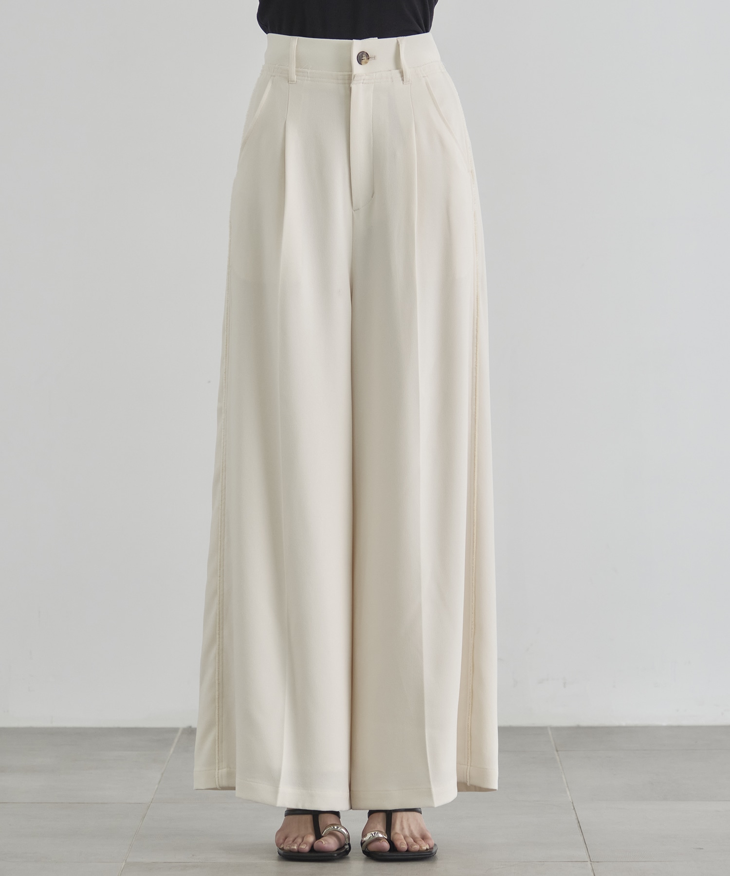 Back Satin Georgette Pants