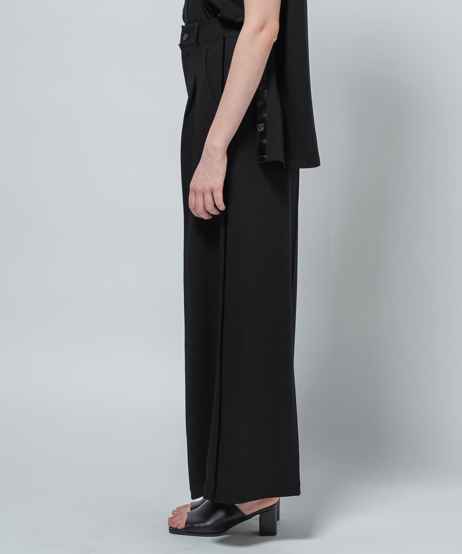 Back Satin Georgette Pants