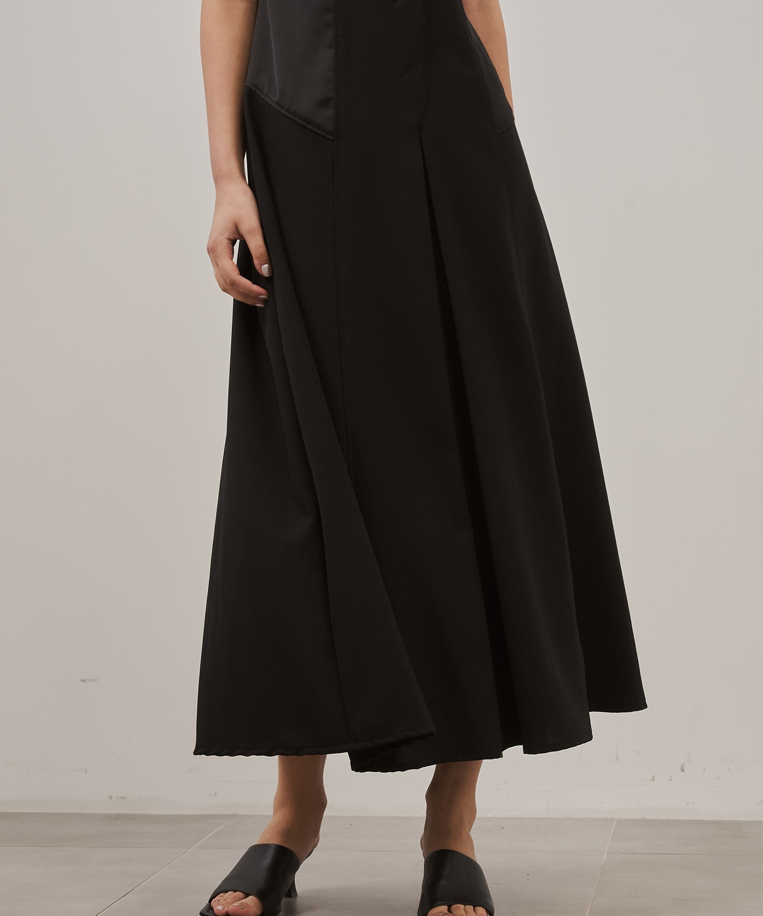Satin Combination Dress