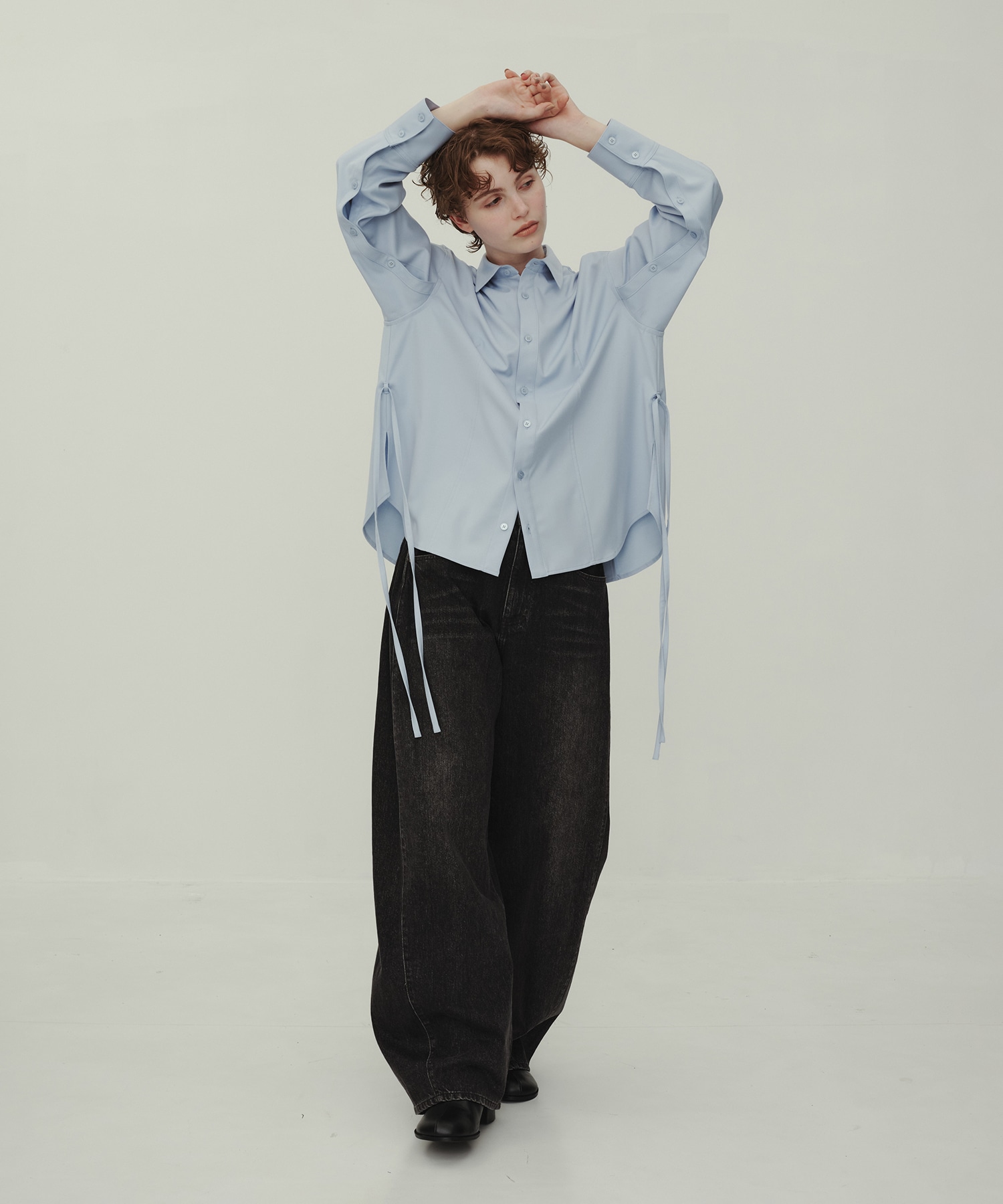 Barrel Denim Pants
