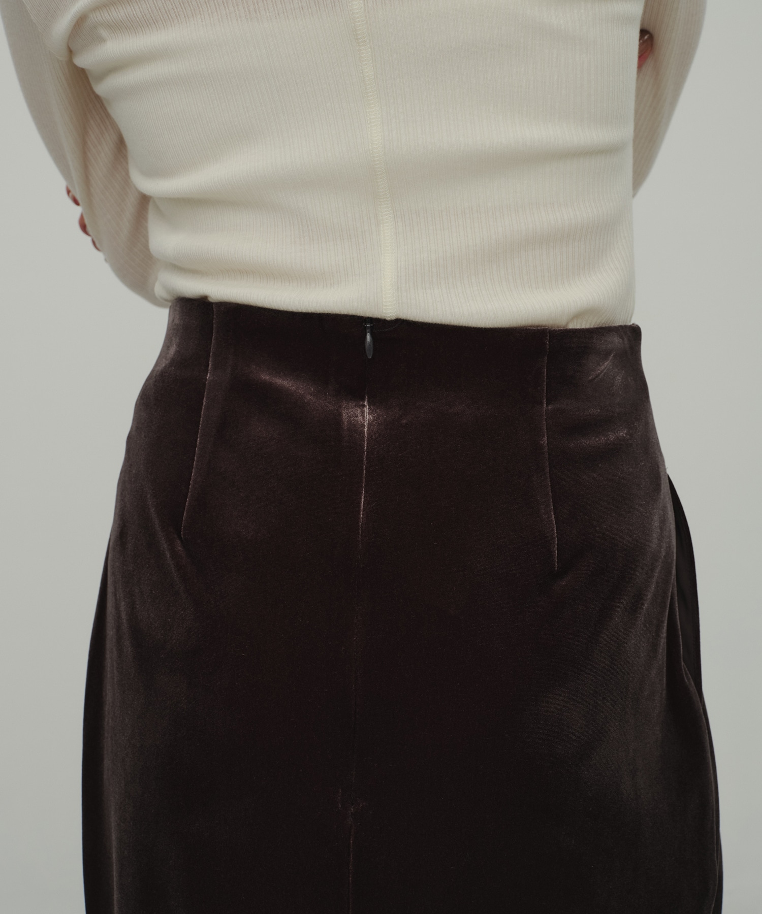 Velor Tuck Skirt