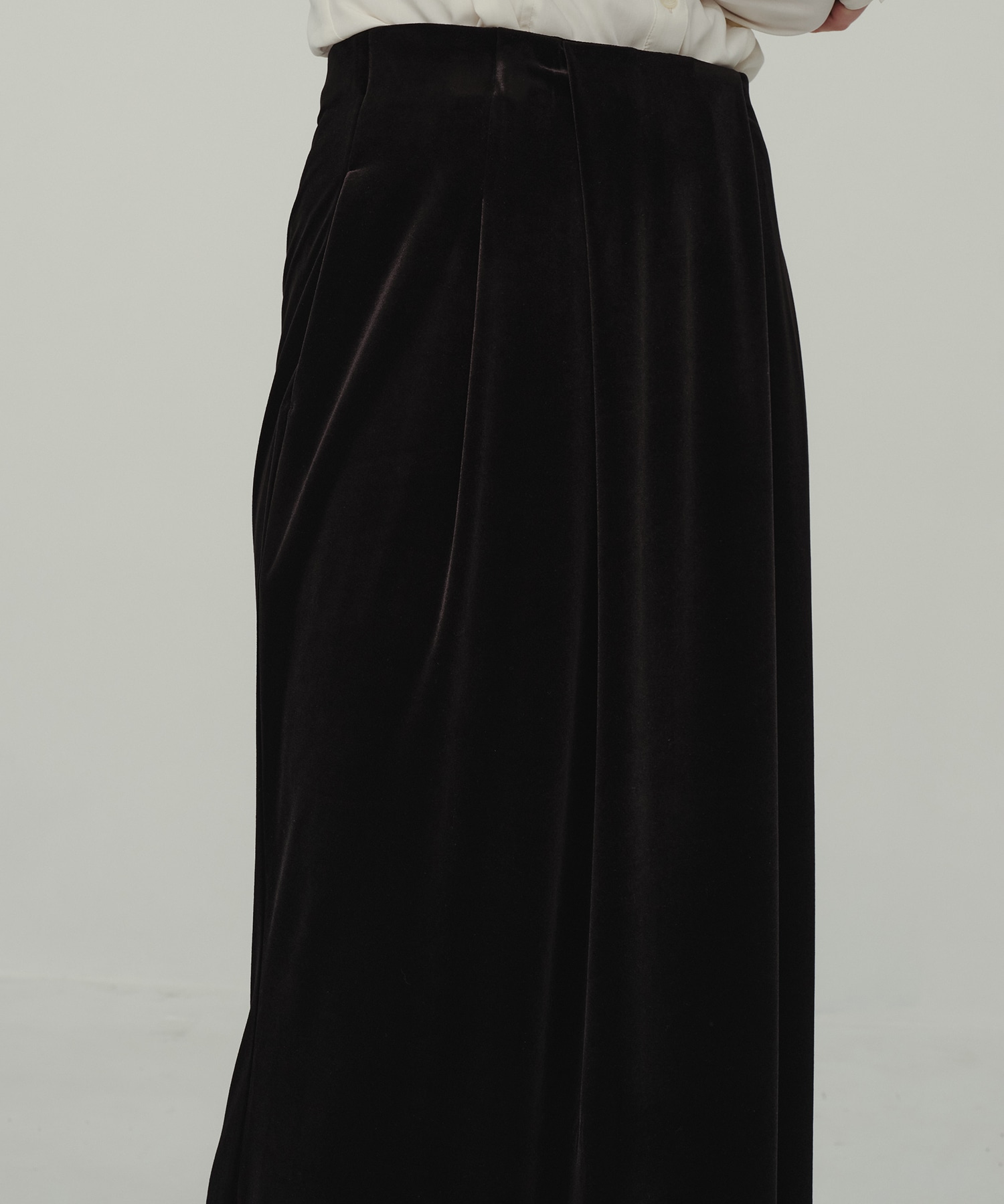 Velor Tuck Skirt