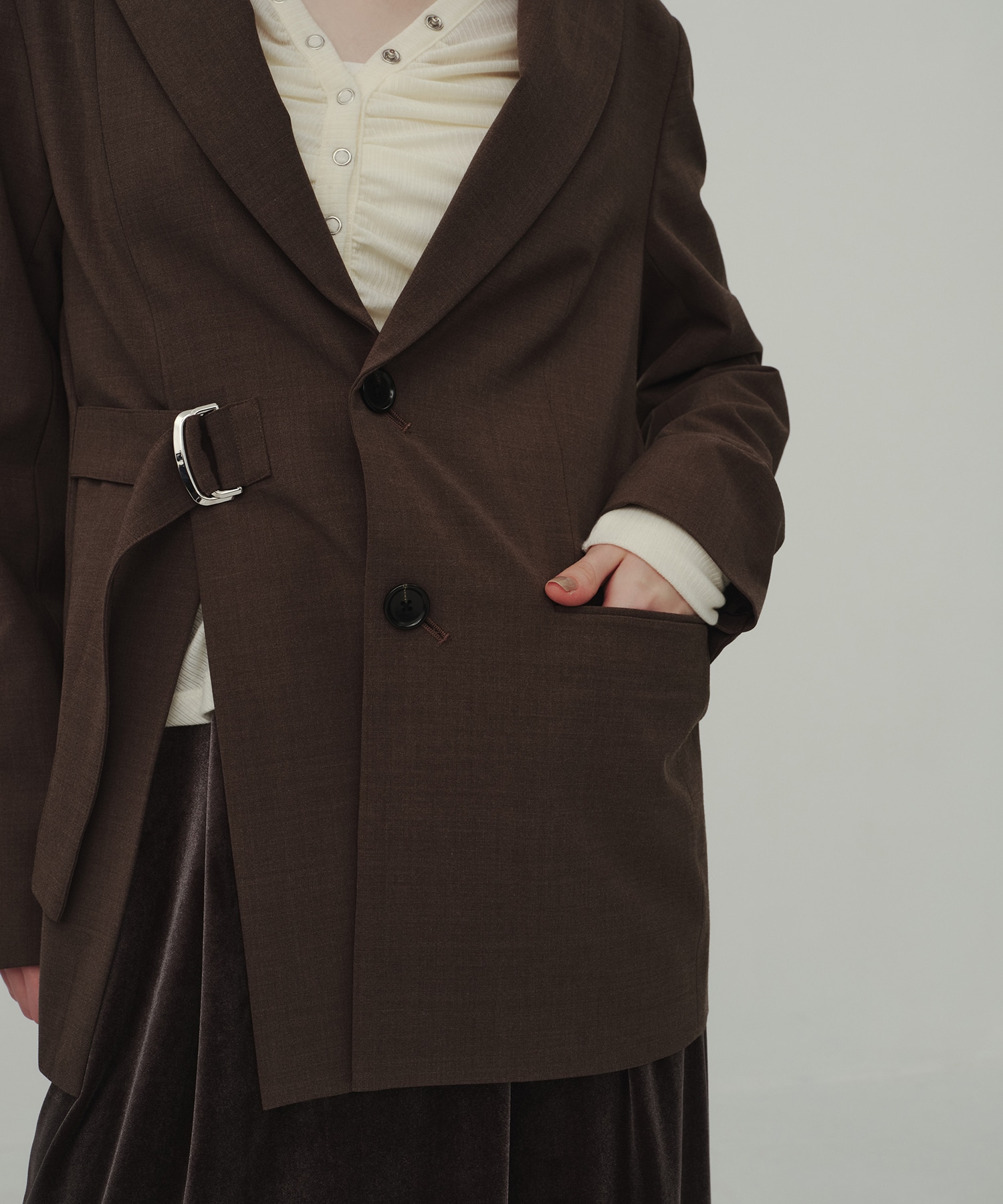Belted Tailored Jacket
