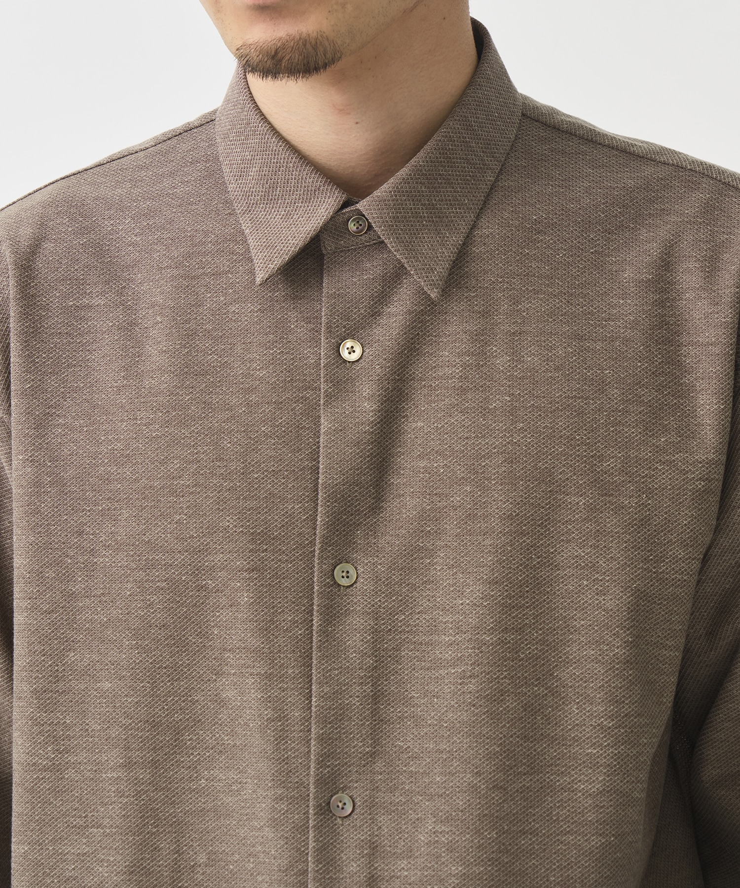 ＜WEB限定＞KANEMASA KNITマルチファブリックシャツ